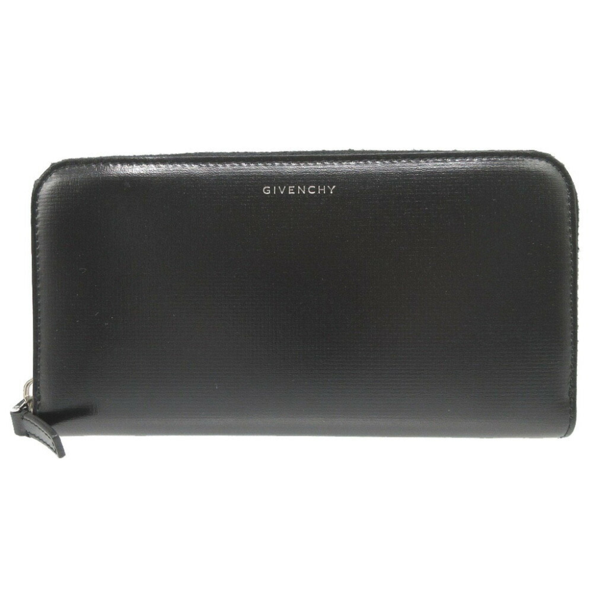 Givenchy Black Leather Long Wallet (Bi-Fold) (Pre-Owned)