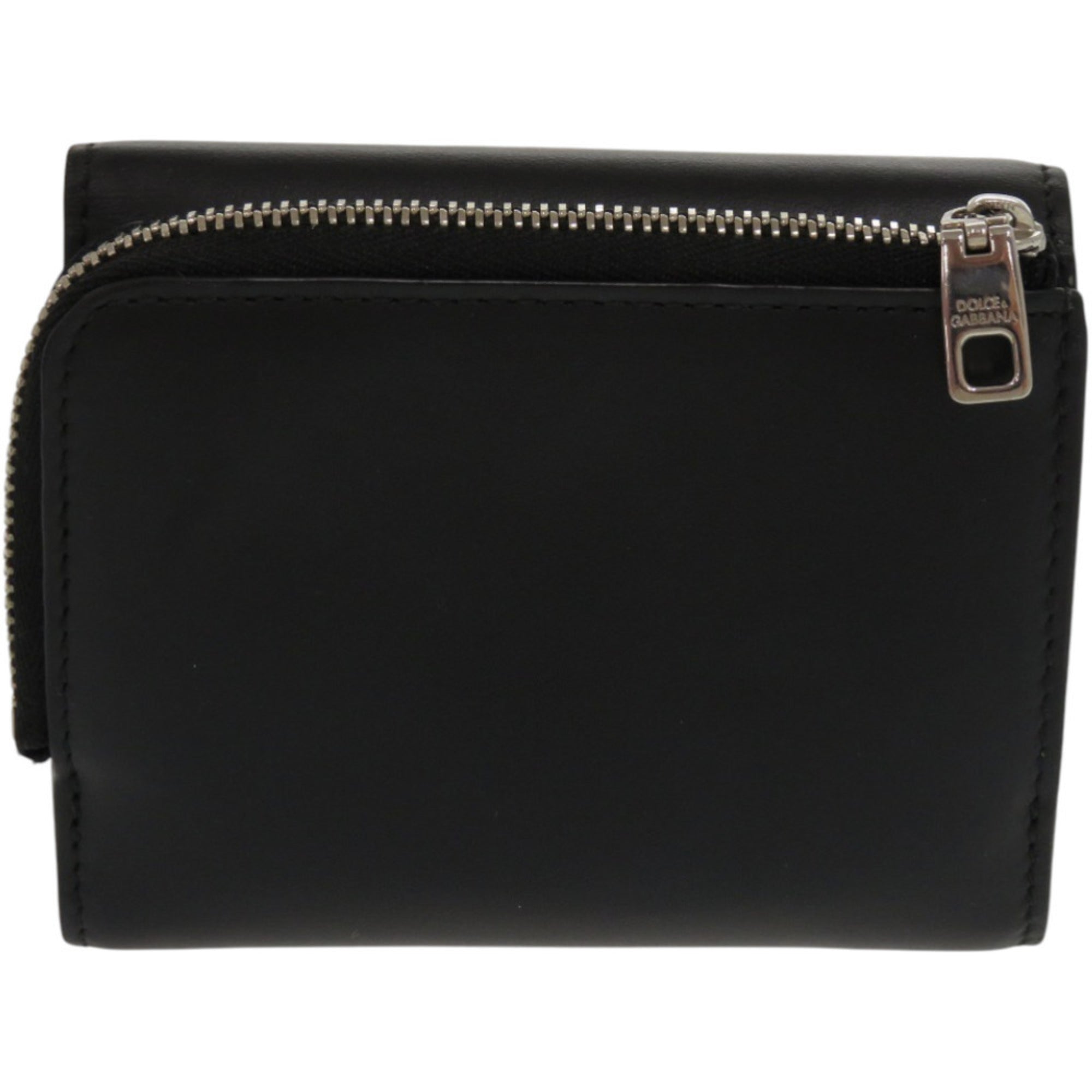 Dolce & Gabbana Black Leather Wallet (Tri-Fold) (Pre-Owned)