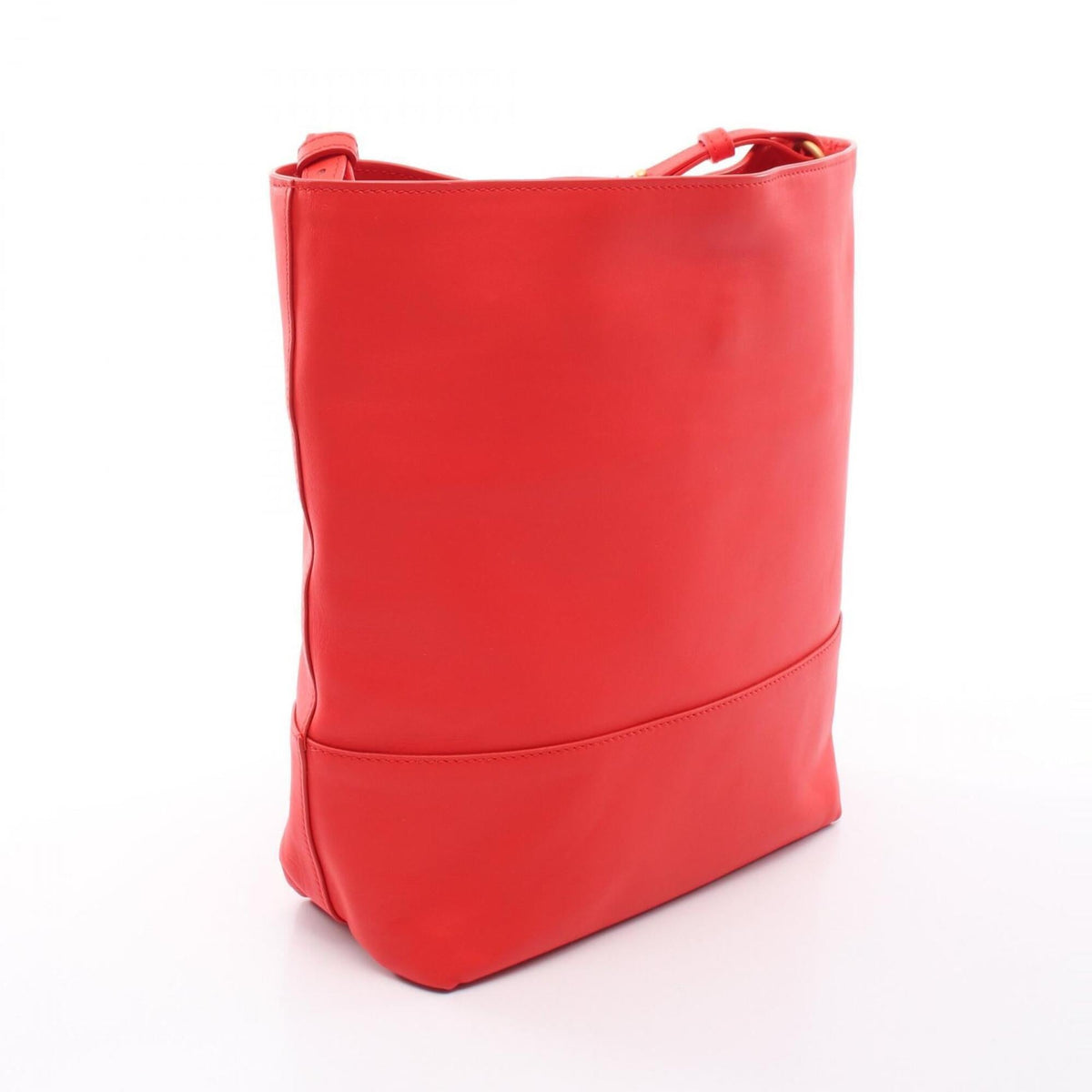Bottega Veneta Red Color Leather Handbag Shoulder Bag (Pre-Owned)