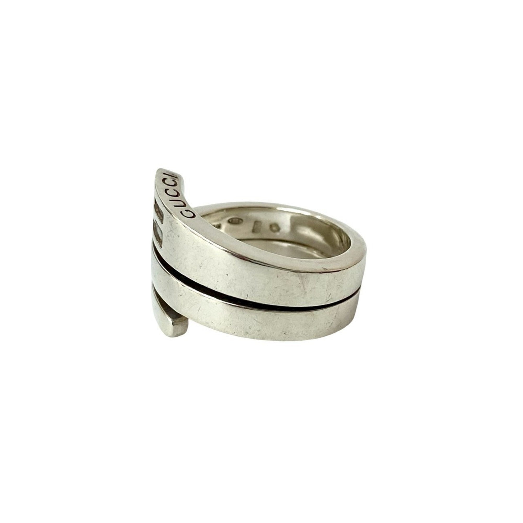 Gucci Silver Silver 925 Band Ring (Pre-Owned)