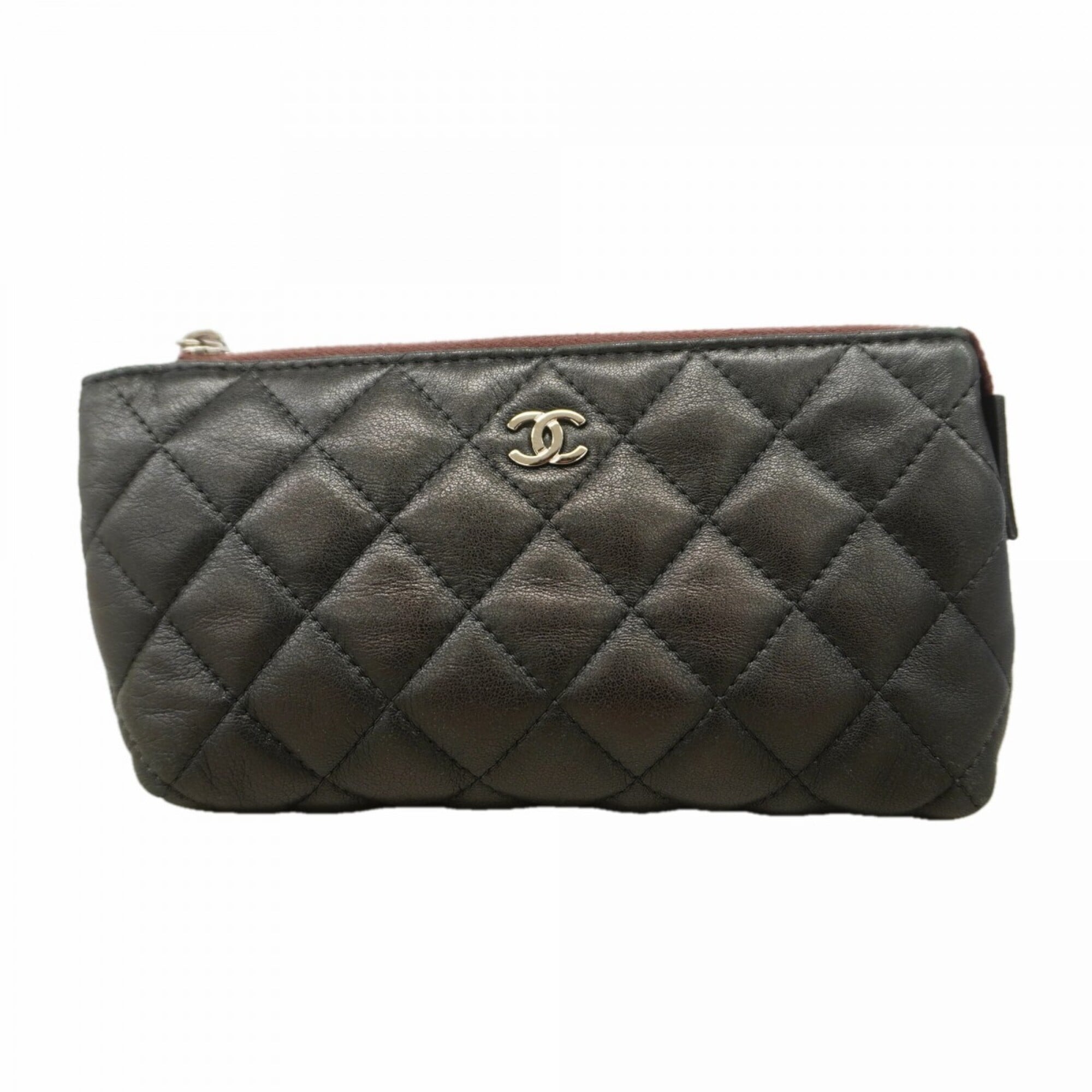 Chanel Black Leather Pouch (Pre-Owned)