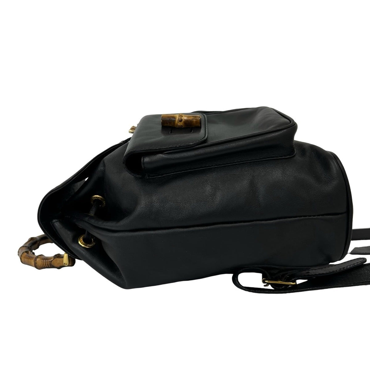 Gucci Black Leather Backpack (Pre-Owned)