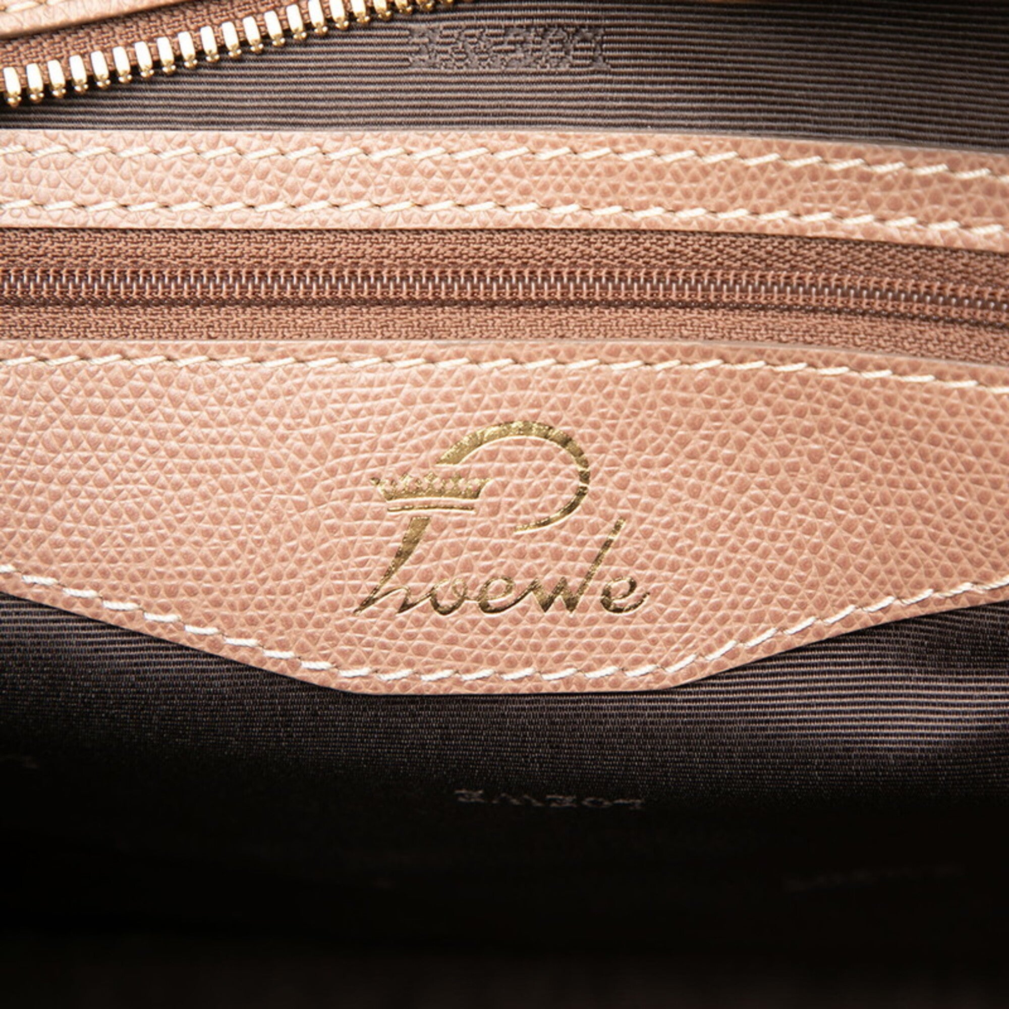 Loewe Pink Beige White Canvas Leather Handbag (Pre-Owned)