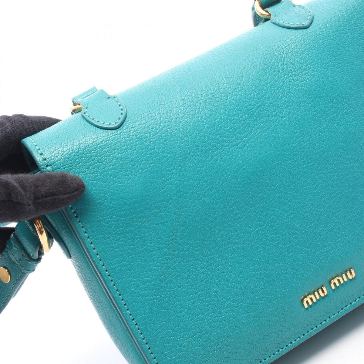 Miu Miu Green Leather Handbag (Pre-Owned)