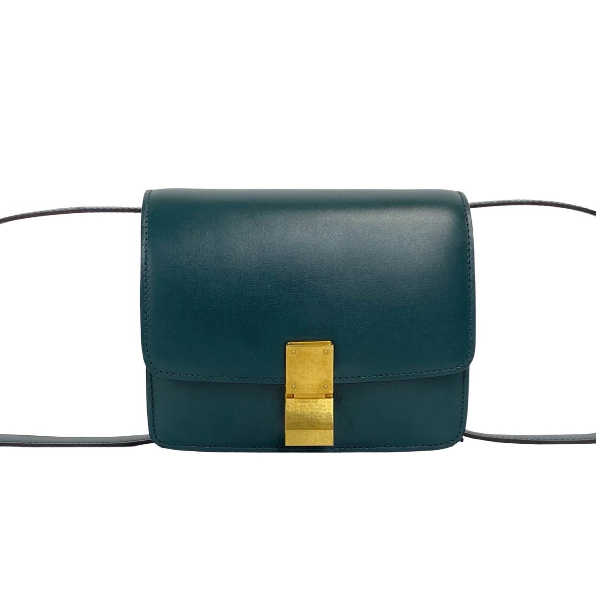 Celine Green Leather Shoulder Bag (Pre-Owned)