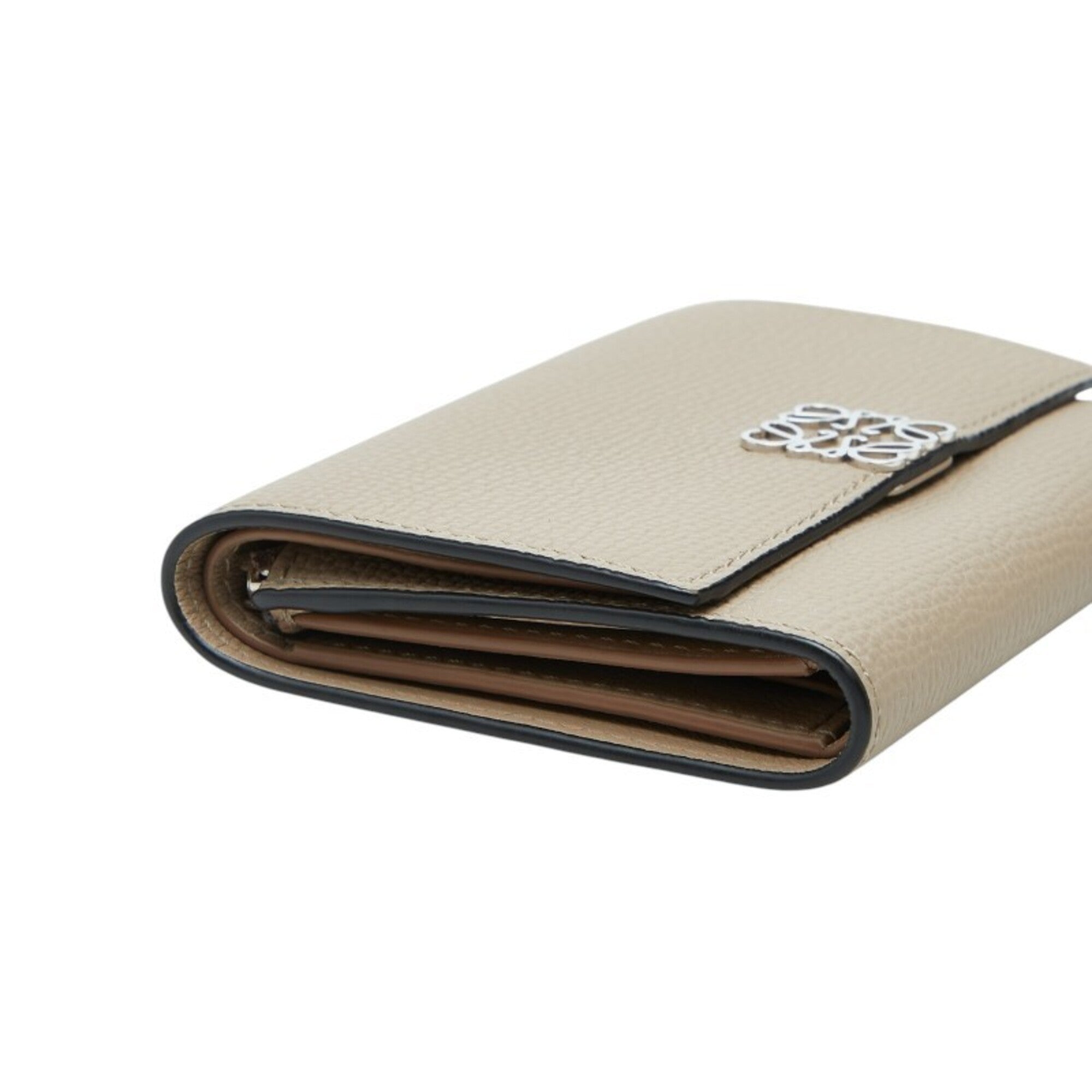 Loewe Beige Leather Wallet (Tri-Fold) (Pre-Owned)