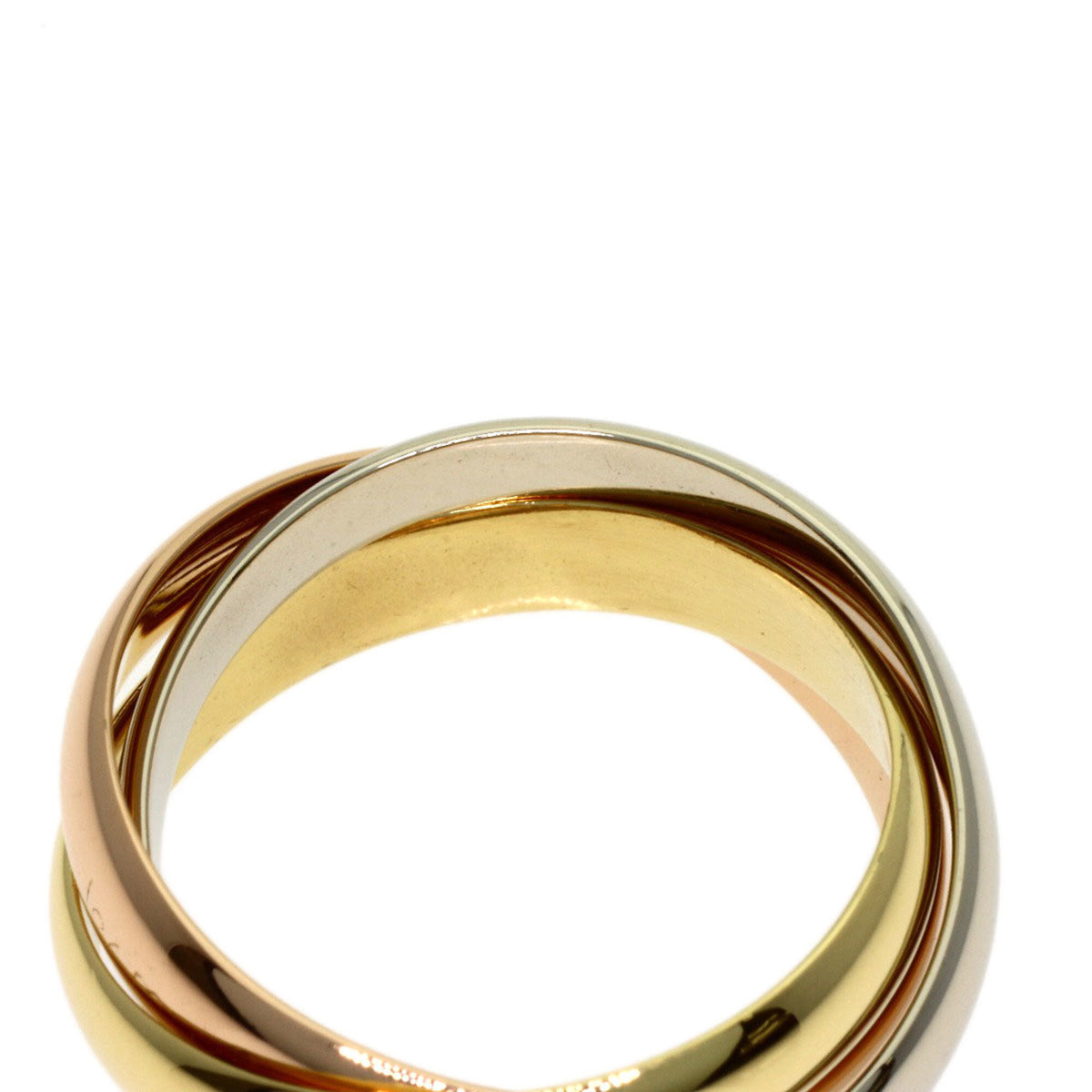 Cartier Trinity Pink White Yellow Band Ring (Pre-Owned)