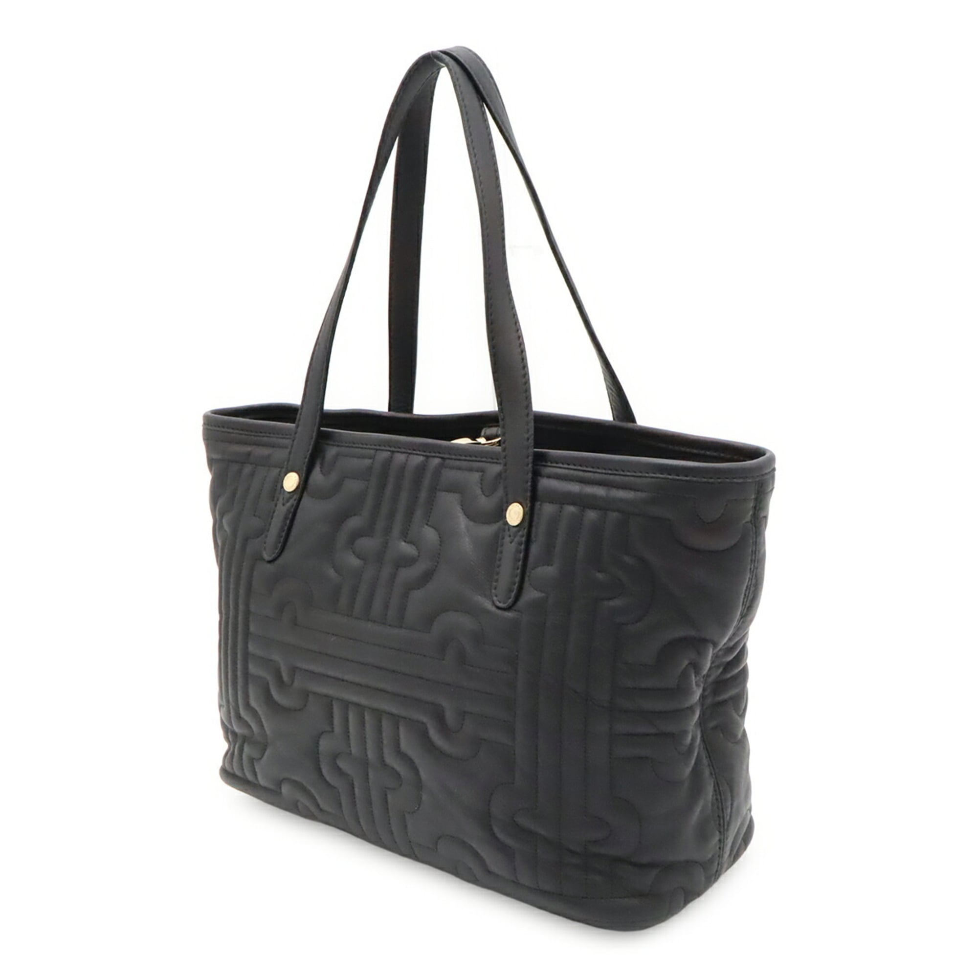 Bvlgari Black Quilting Shoulder Bag Tote Bag (Pre-Owned)