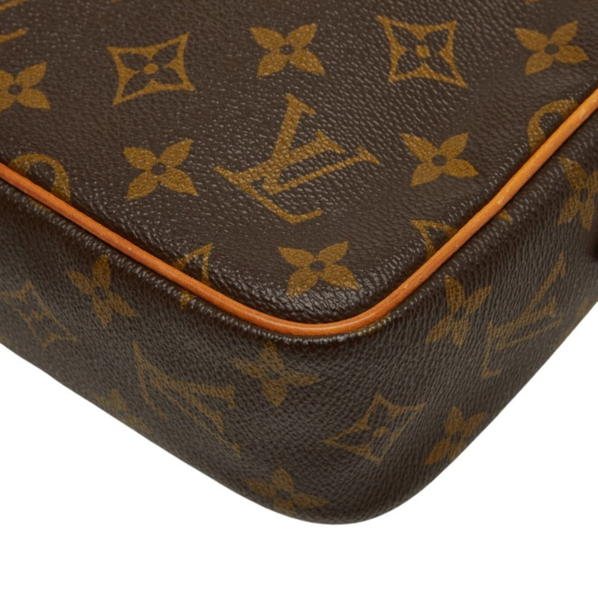 Louis Vuitton Brown Pvc Leather Clutch Bag (Pre-Owned)