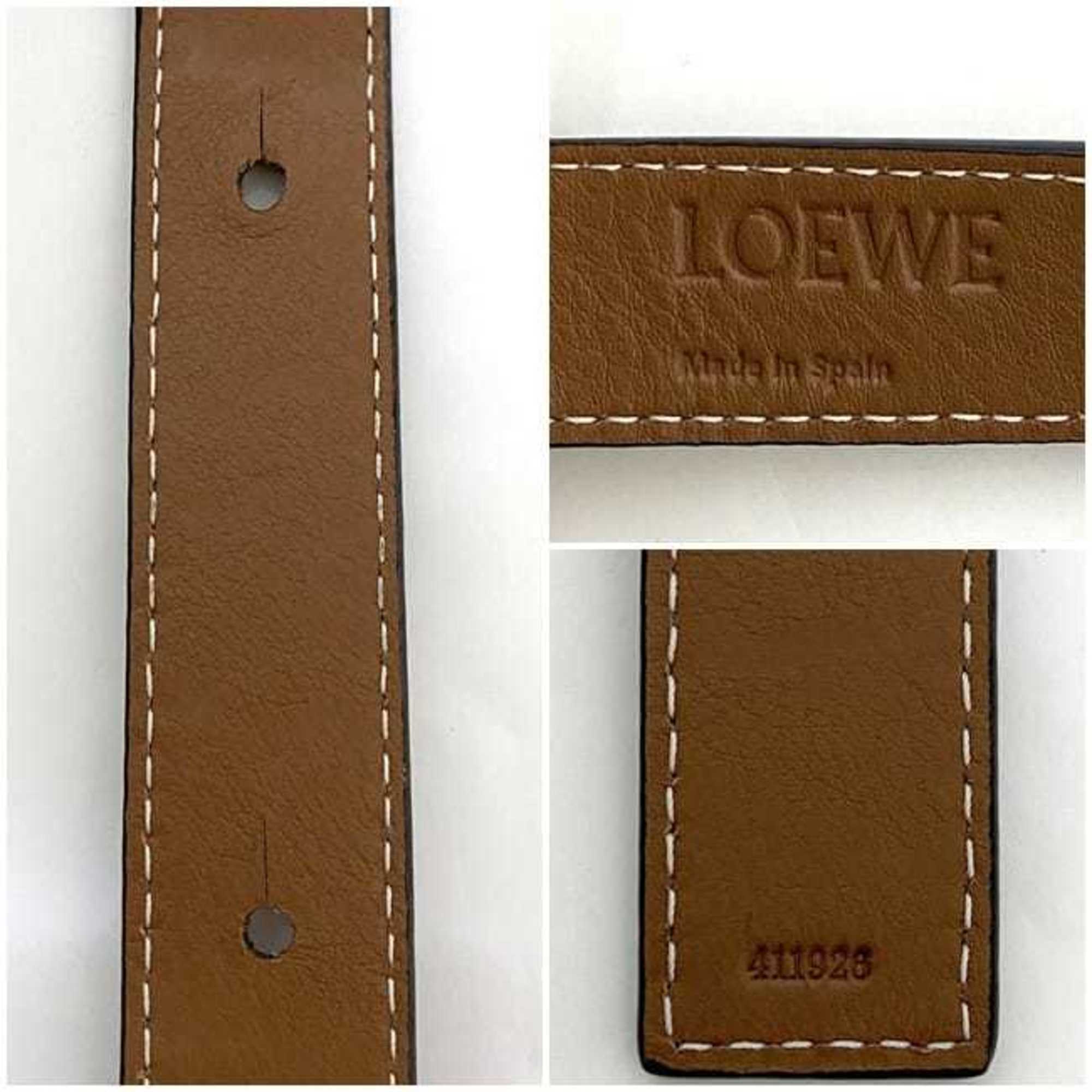 Loewe Beige Brown Leather Handbag Tote Bag (Pre-Owned)