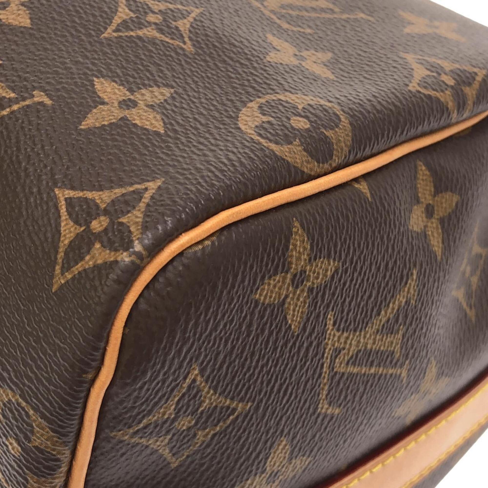Louis Vuitton Marron Monogram Coated Canvas Boston Bag (Pre-Owned)