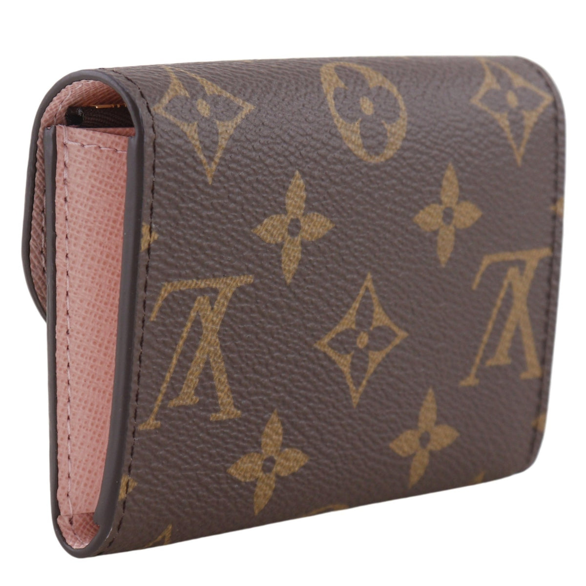 Louis Vuitton Brown Monogram Rose Ballerine Monogram Coin Purse/Coin Case (Pre-Owned)