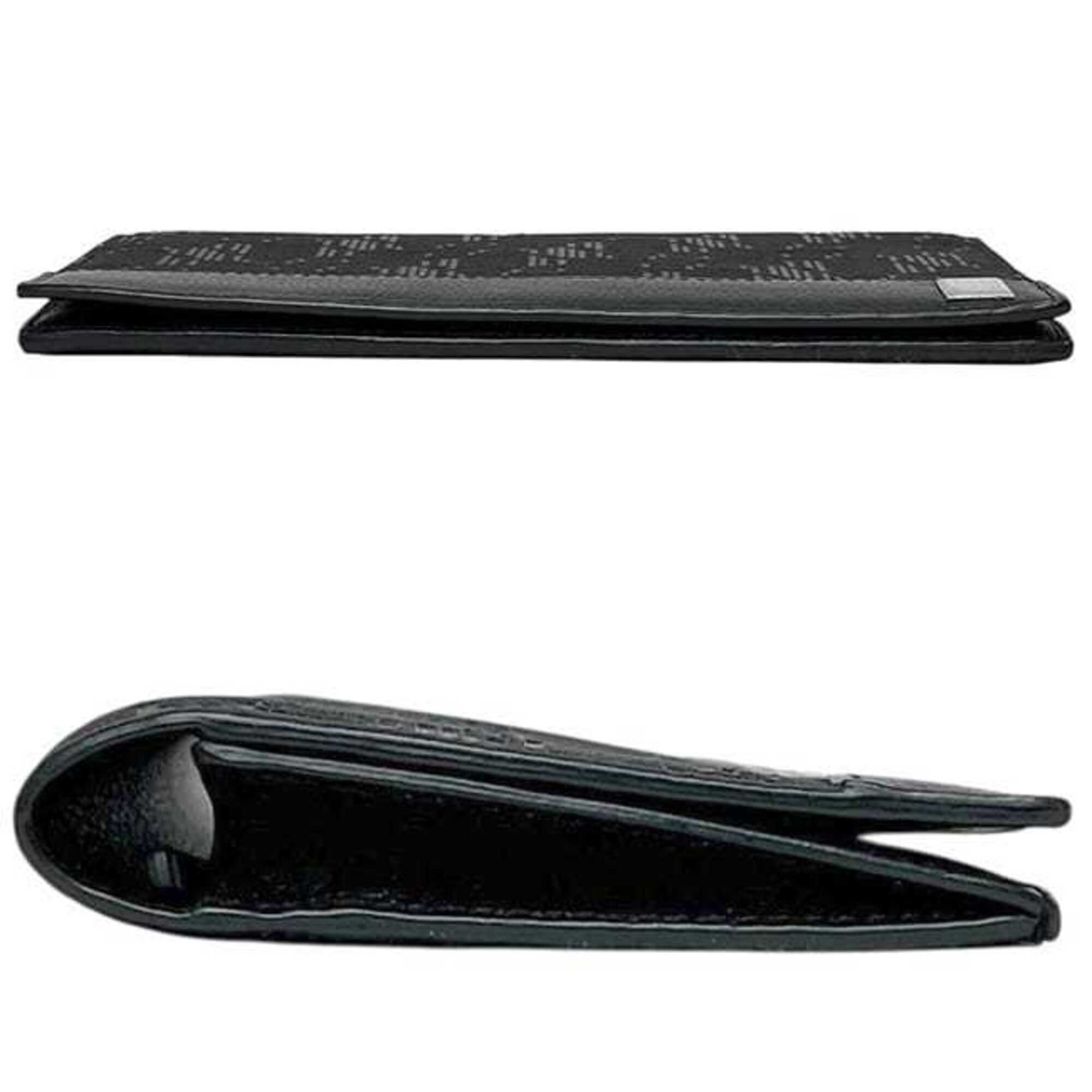 Dunhill Black Leather Long Wallet (Bi-Fold) (Pre-Owned)
