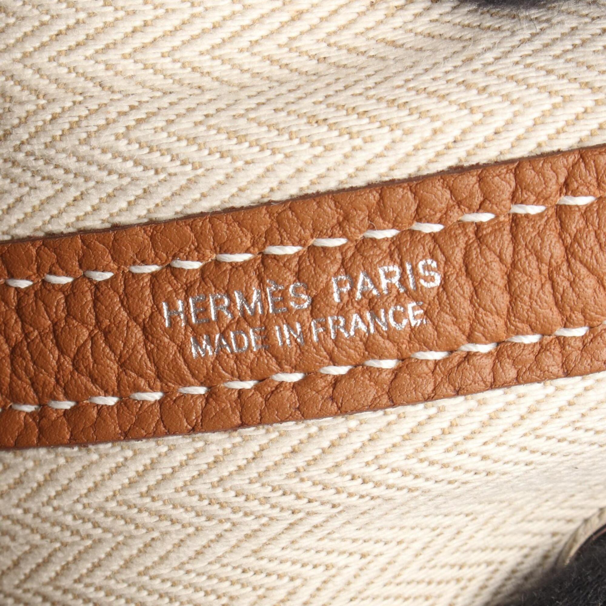 Hermes Brown Negonda Leather Handbag Tote Bag (Pre-Owned)