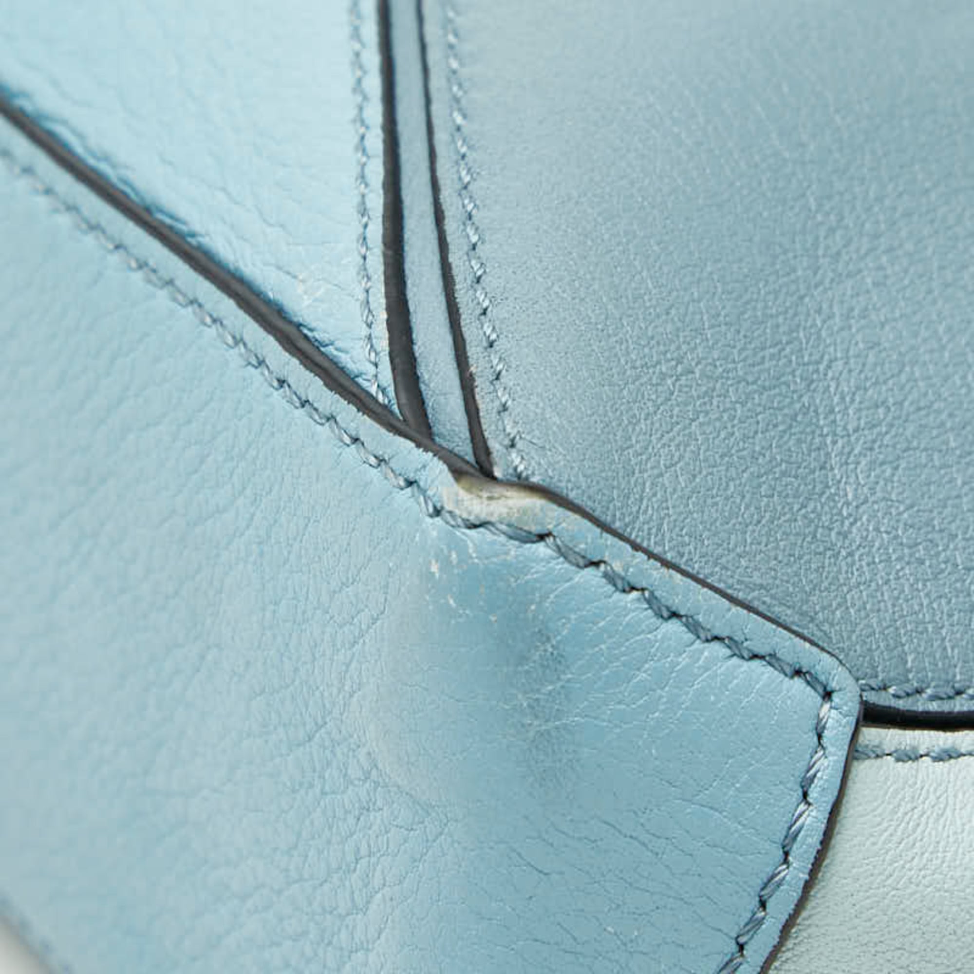 Loewe Blue Leather Shoulder Bag (Pre-Owned)