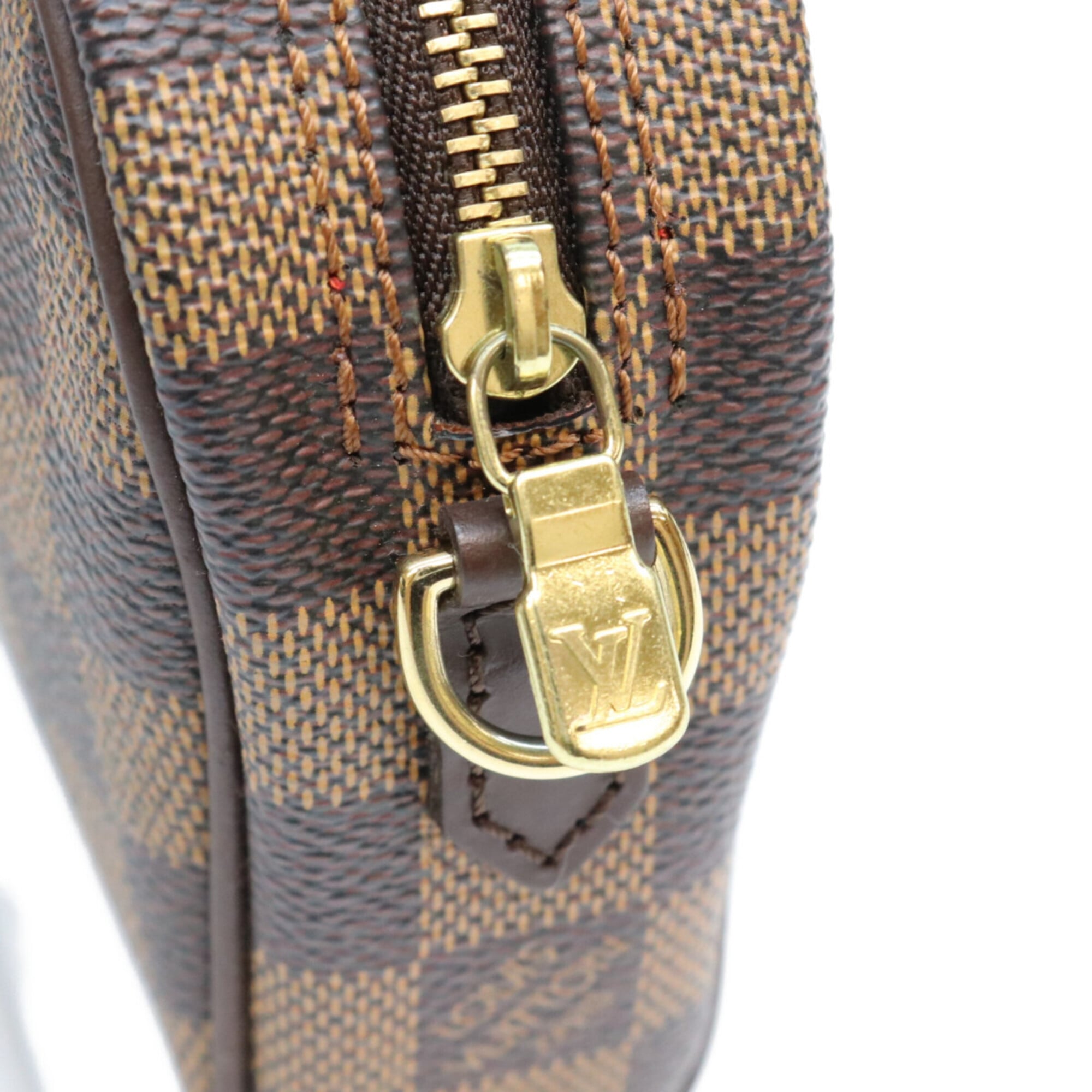 Louis Vuitton Brown Damier Canvas Pochette Shoulder Bag (Pre-Owned)