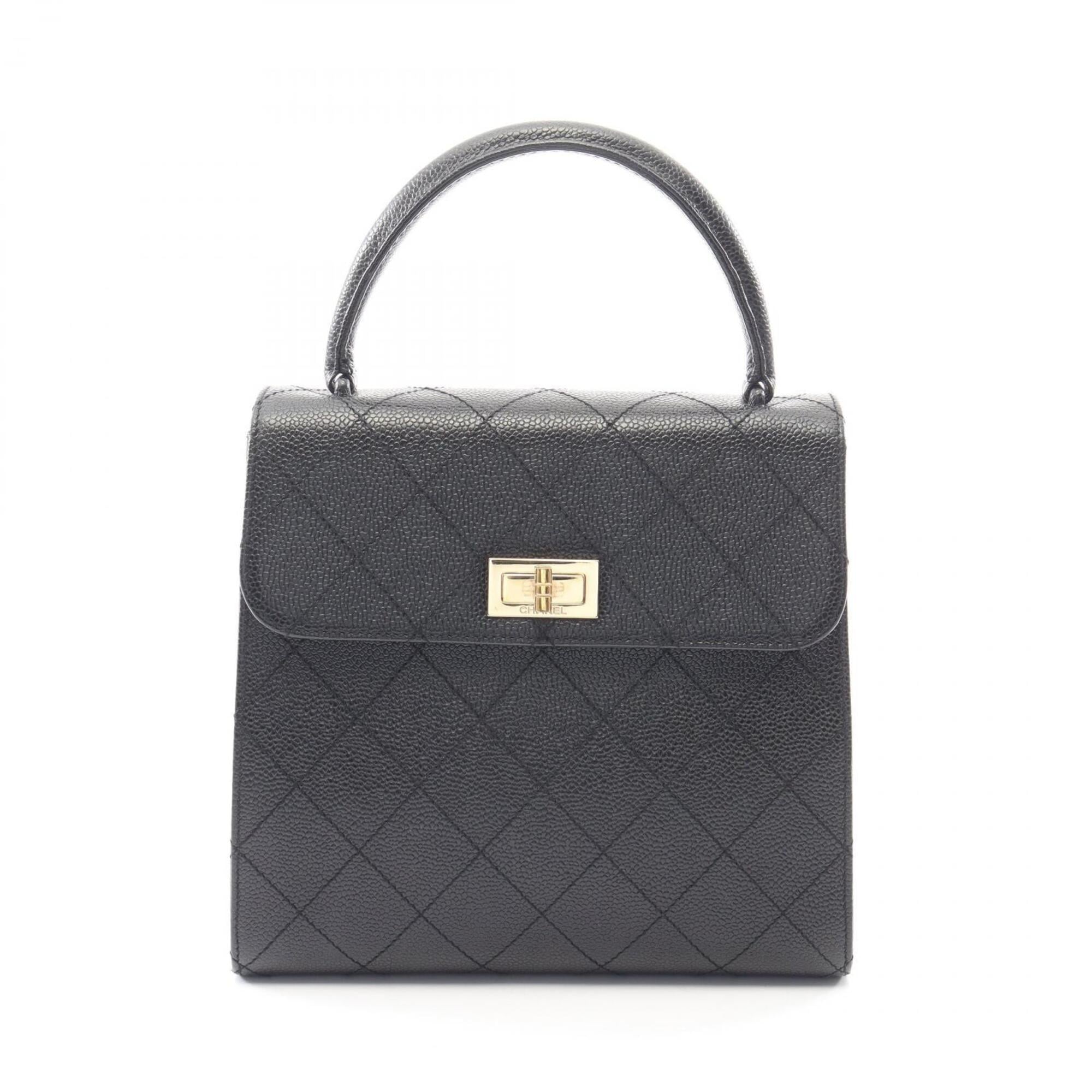Chanel Black Leather Handbag (Pre-Owned)