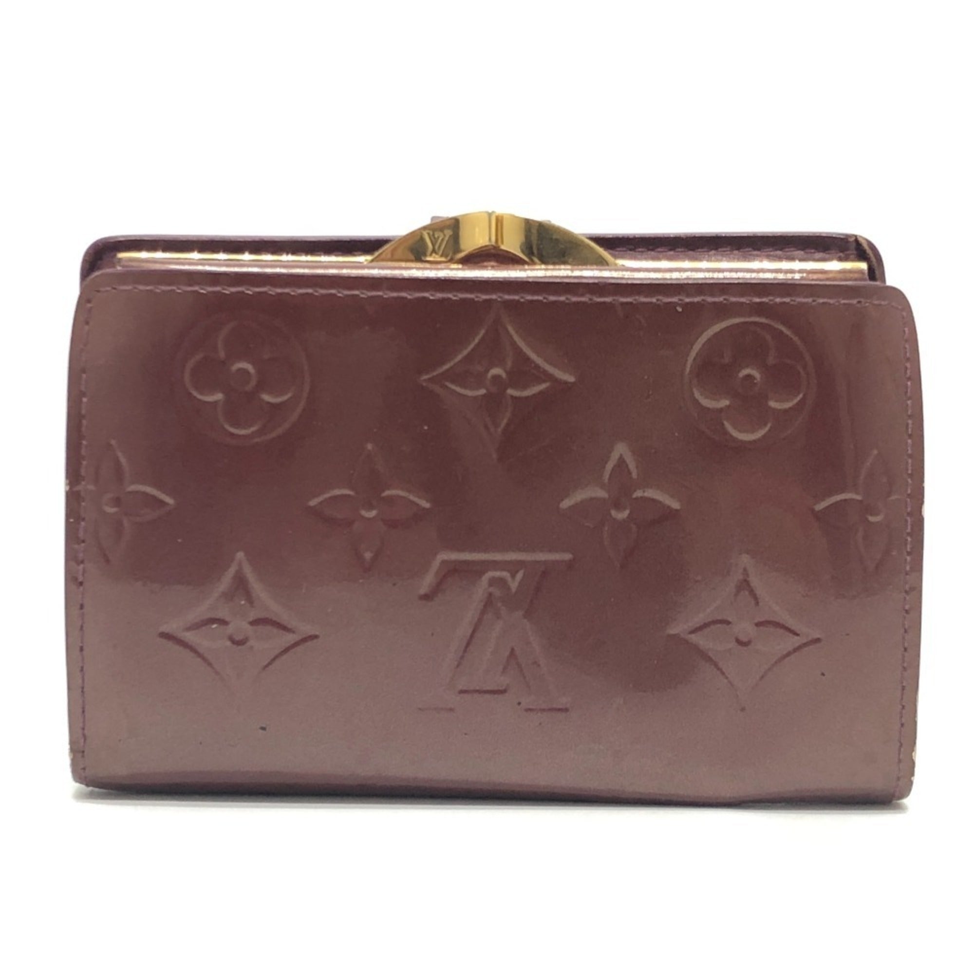 Louis Vuitton Rouge Fauviste Monogram Vernis Wallet (Bi-Fold) (Pre-Owned)