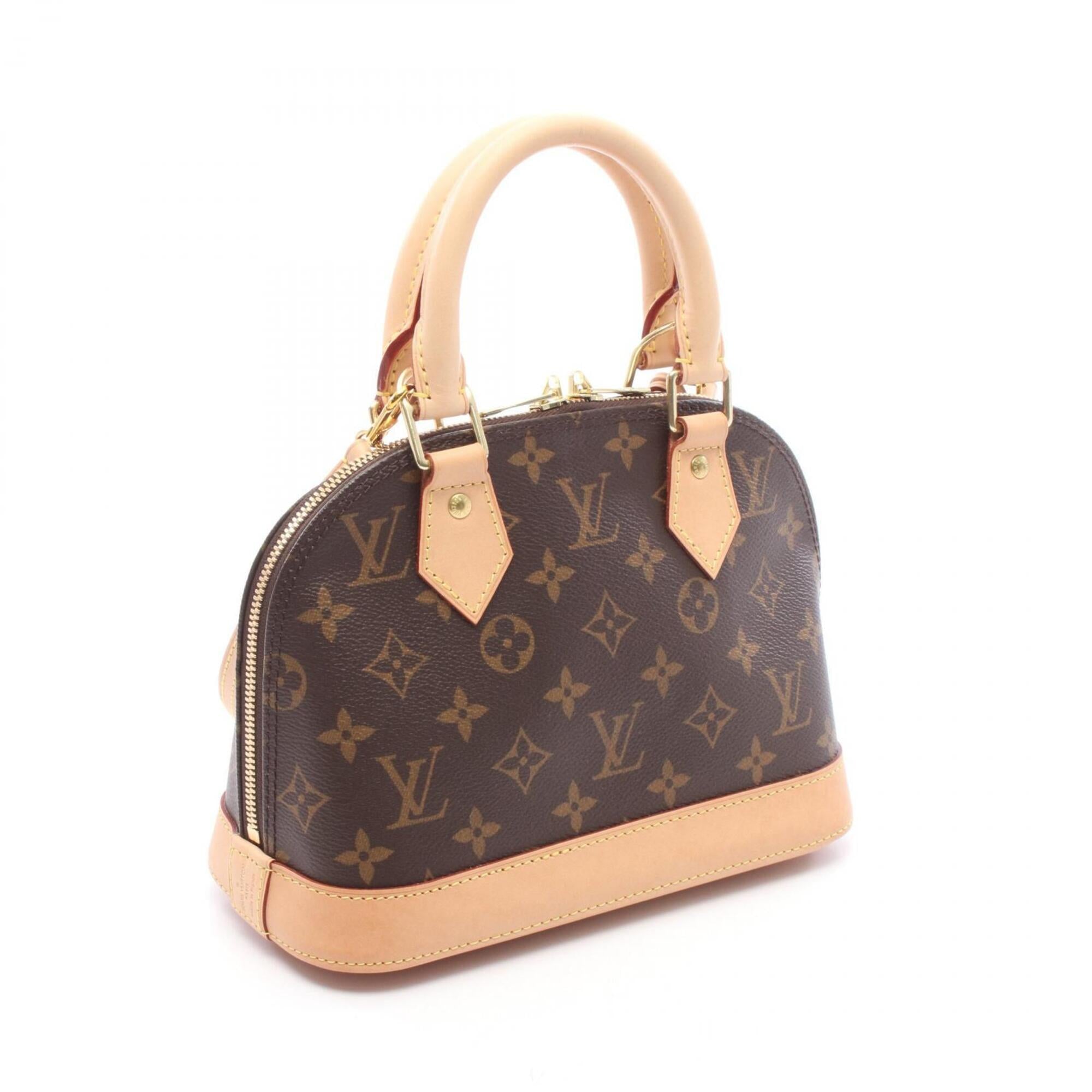 Louis Vuitton Brown Coated Canvas Leather Handbag (Pre-Owned)