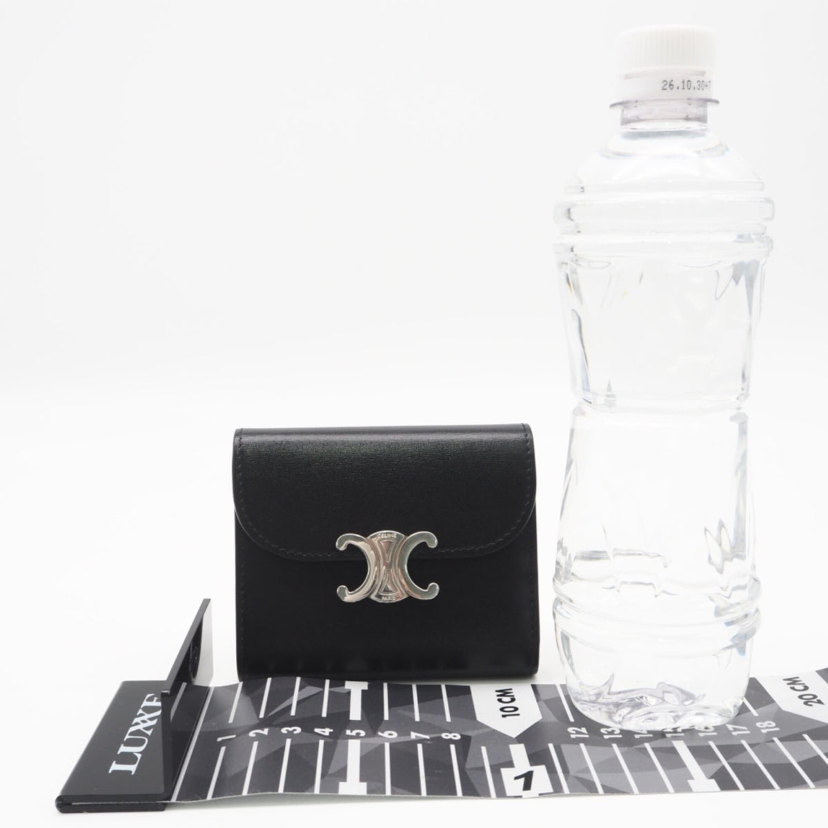 Celine Black Leather Wallet (Tri-Fold) (Pre-Owned)