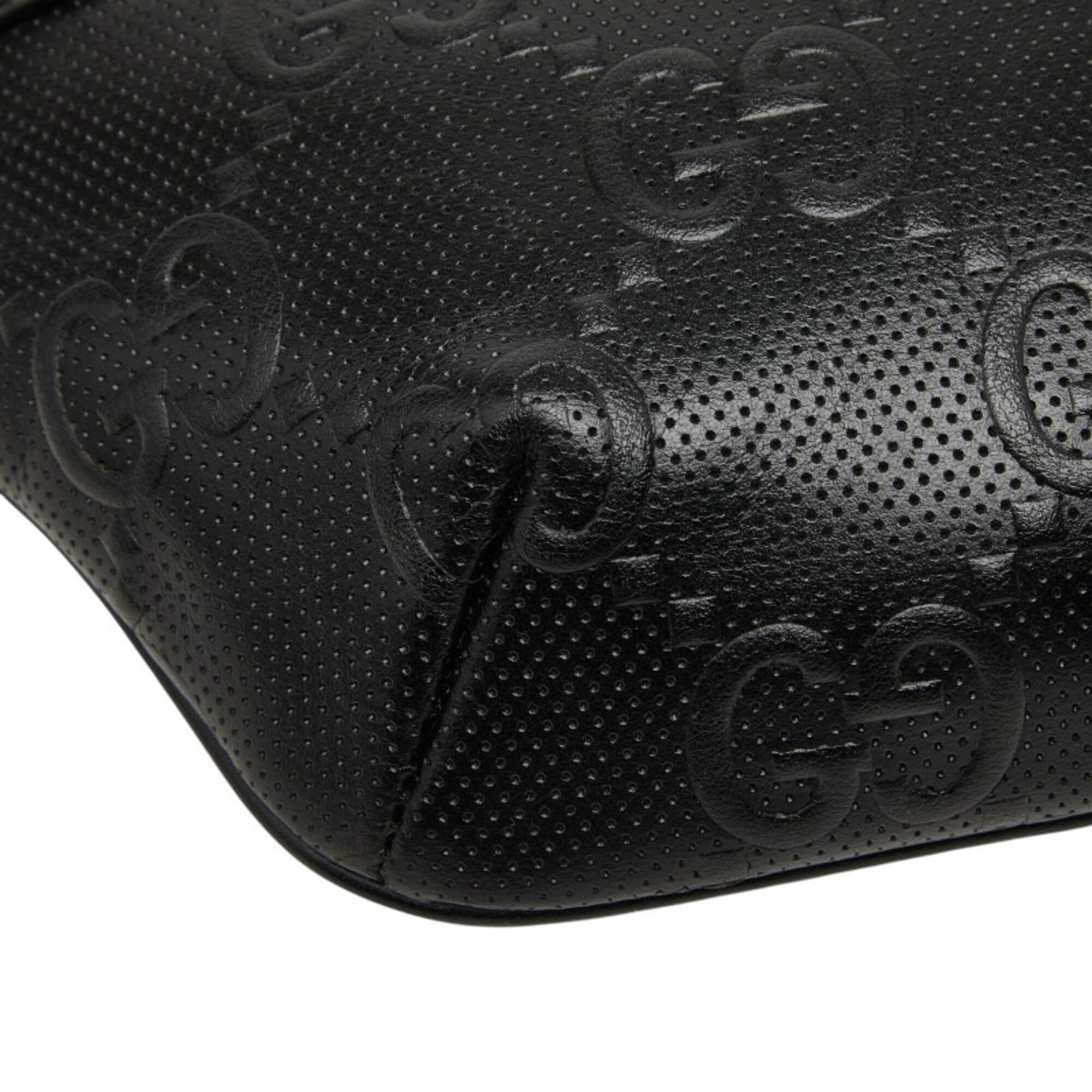 Gucci Black Leather Fanny Pack Sling Bag (Pre-Owned)