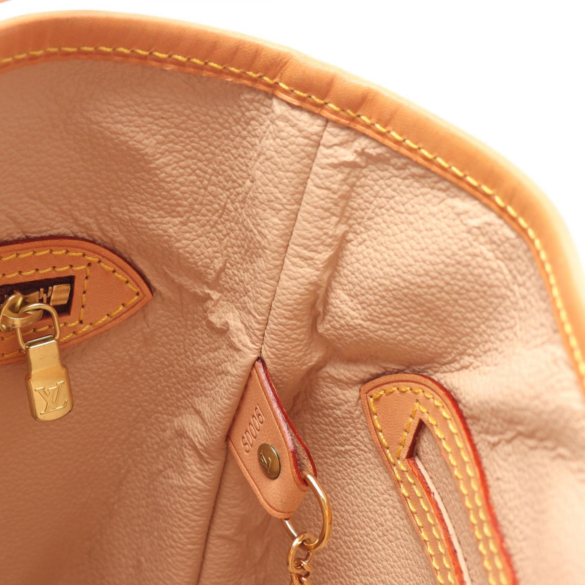 Louis Vuitton Monogram Brown Coated Canvas Leather Handbag (Pre-Owned)