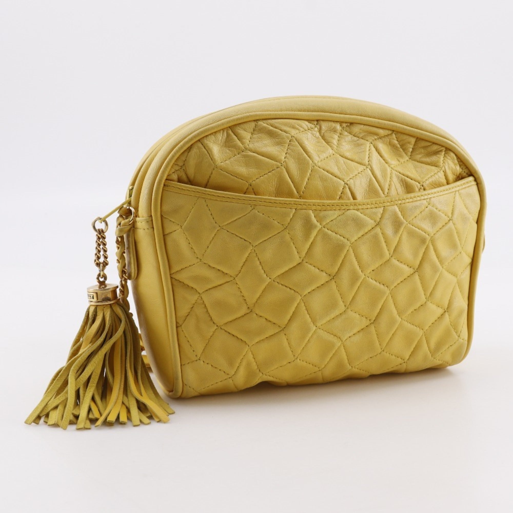Bally Yellow Leather Shoulder Bag (Pre-Owned)