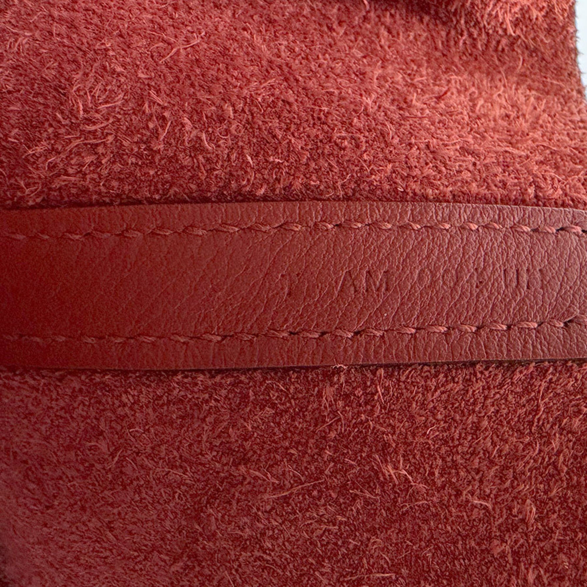 Hermes Brique Rouge H Taurillon Clemence Leather Handbag (Pre-Owned)