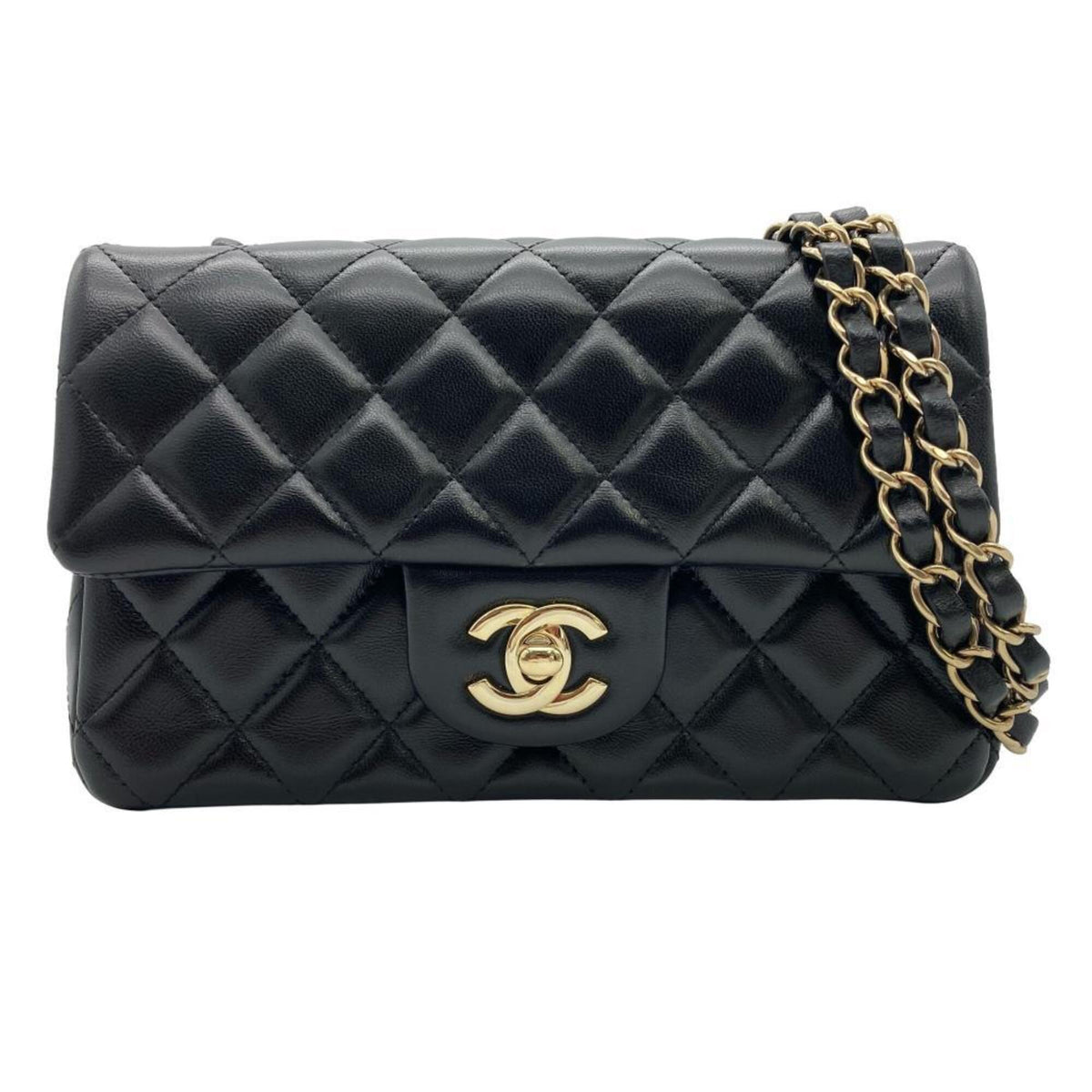 Chanel Black Leather Shoulder Bag (Pre-Owned)