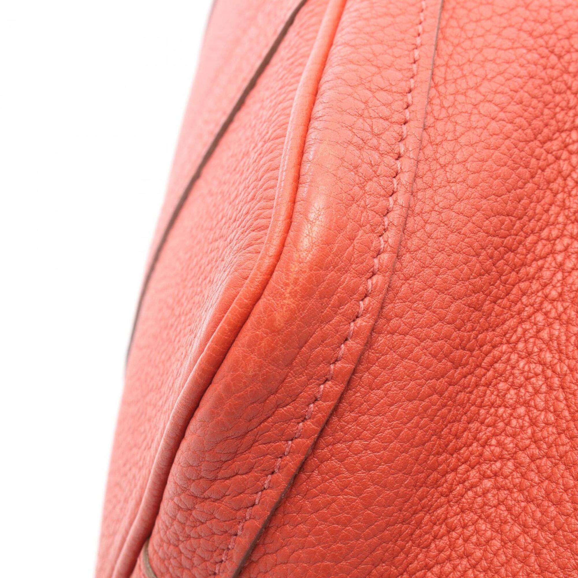 Hermes Red Color Negonda Leather Leather Handbag Tote Bag (Pre-Owned)