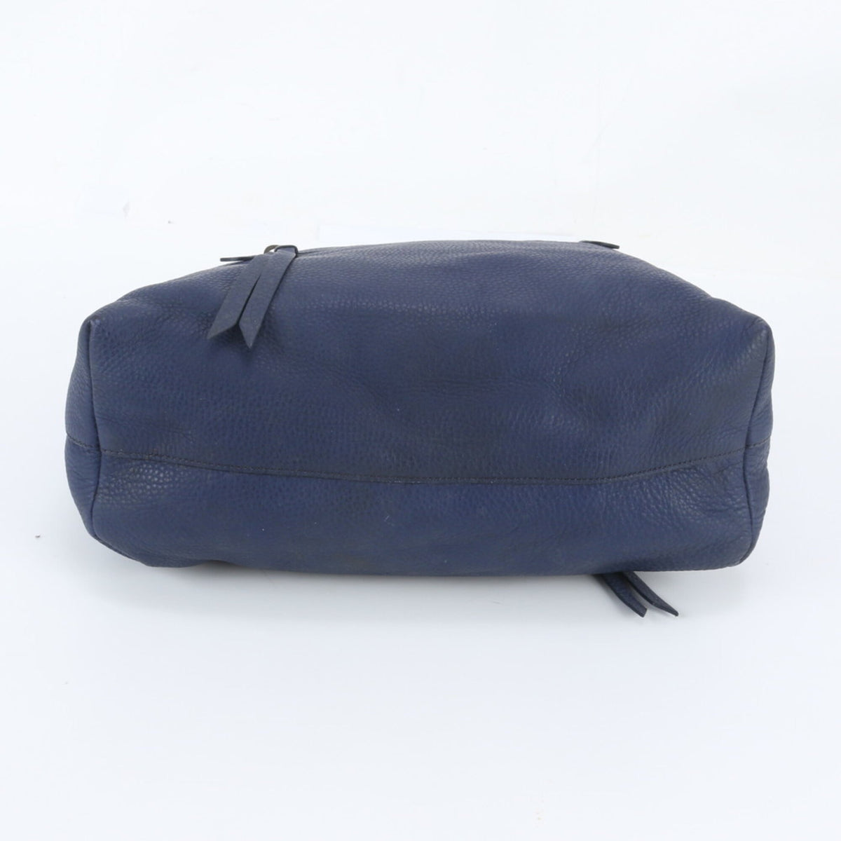 Miu Miu Navy Leather Handbag Shoulder Bag Tote Bag (Pre-Owned)