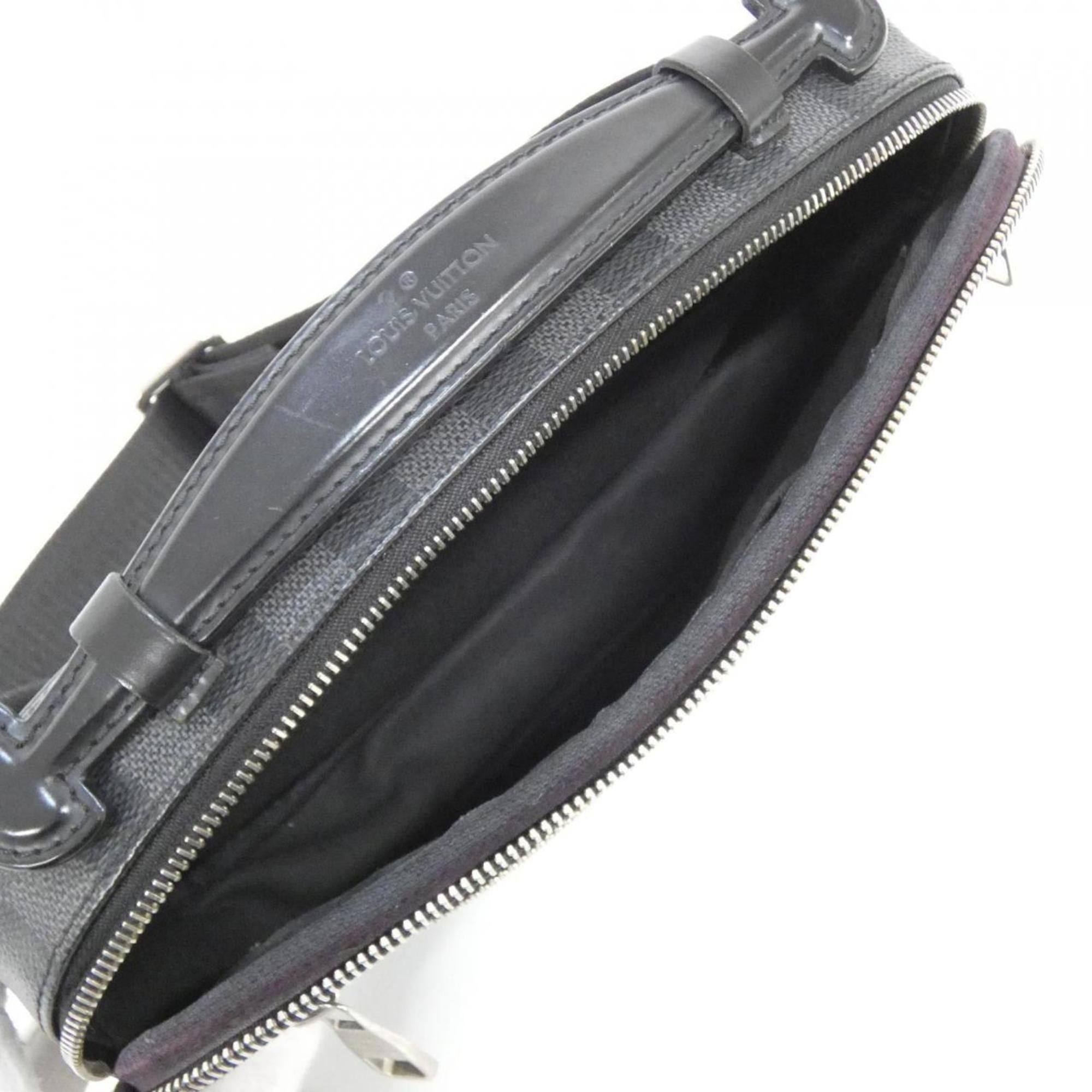 Louis Vuitton Black Graphite Coated Canvas Shoulder Bag (Pre-Owned)