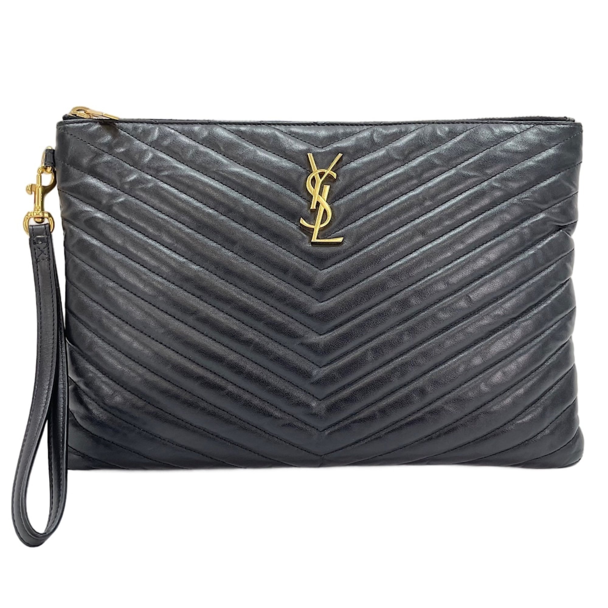 Yves Saint Laurent Black Clutch Bag (Pre-Owned)