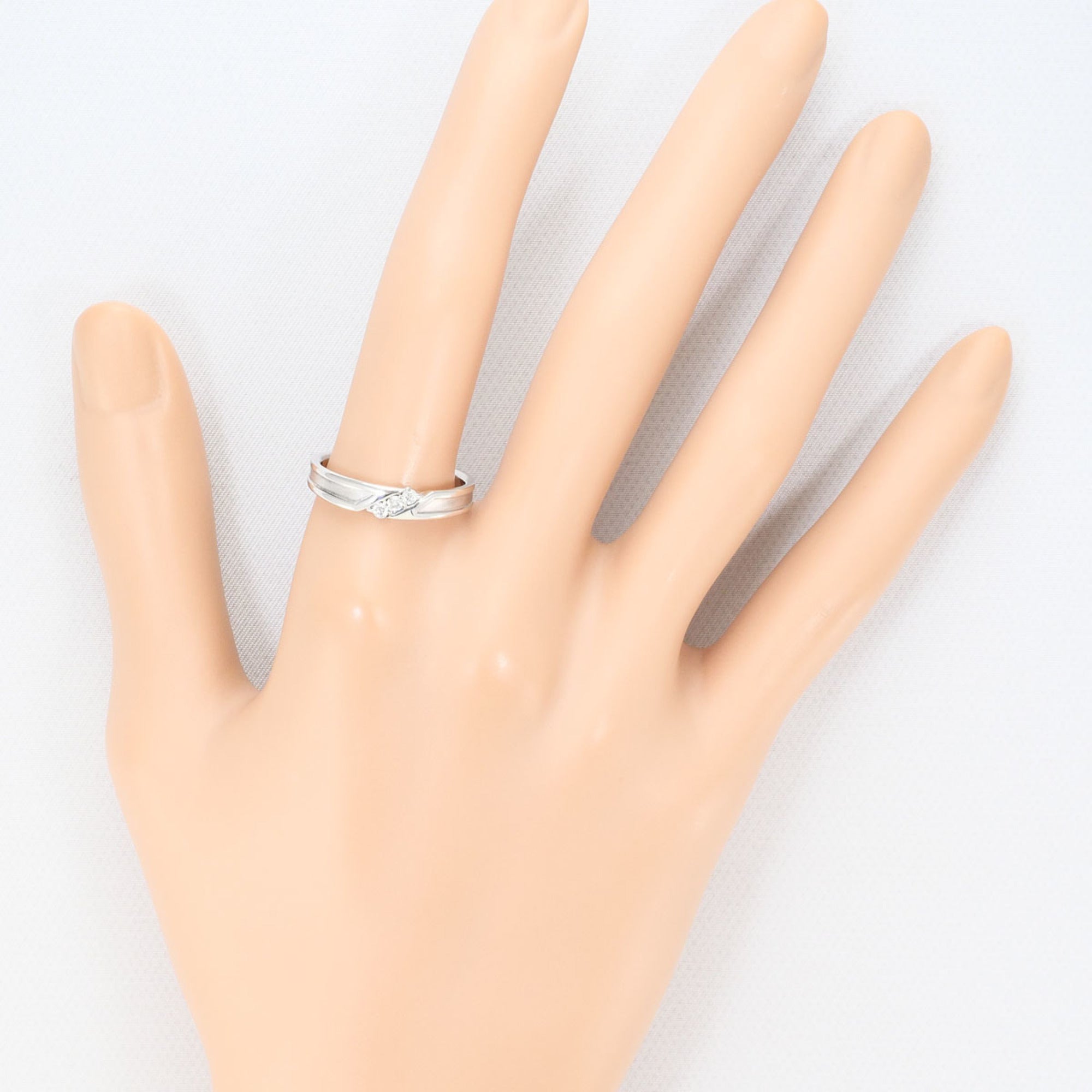 Unbranded White Gold White Gold (14K) Band Ring (Pre-Owned)