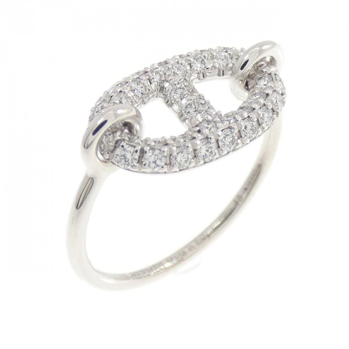 Hermes White Gold (18K) Band Ring (Pre-Owned)