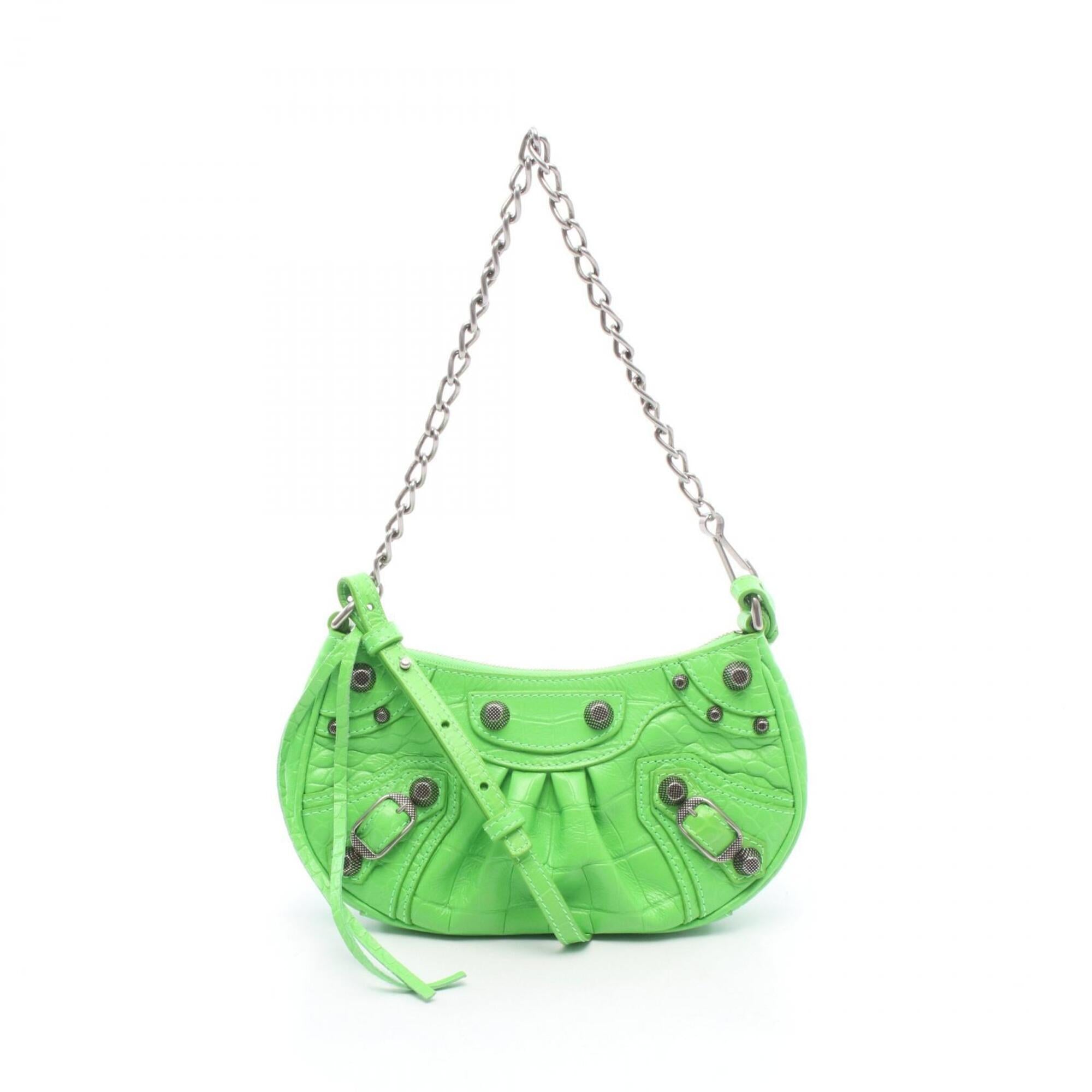 Balenciaga Green Leather Handbag (Pre-Owned)