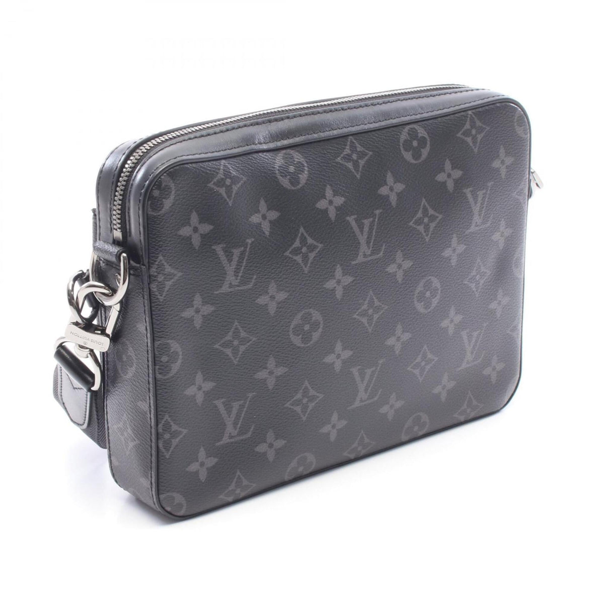 Louis Vuitton Black Gray Coated Canvas Pvc Monogram Eclipse Leather Handbag Shoulder Bag (Pre-Owned)