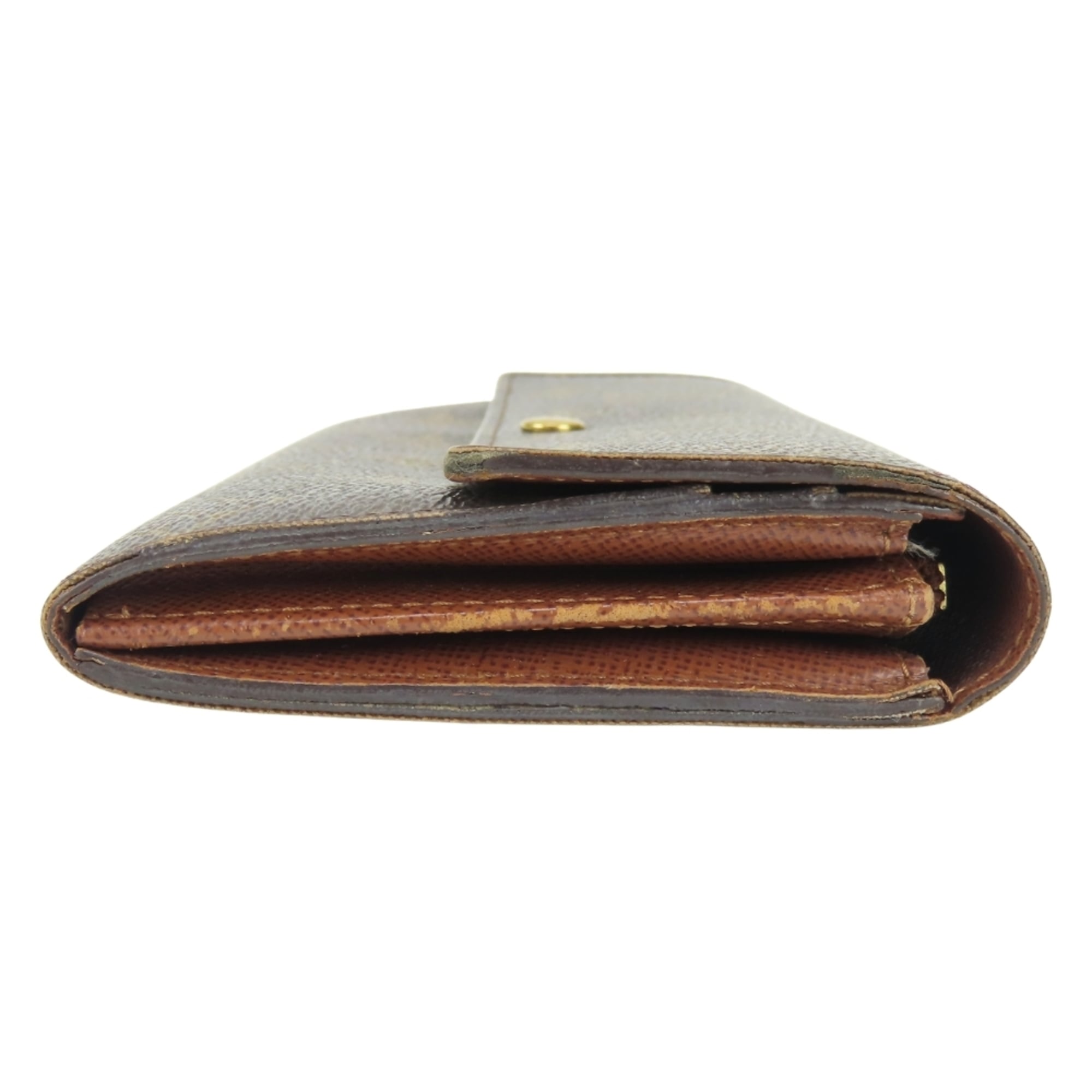 Louis Vuitton Monogram Brown Monogram Long Wallet (Bi-Fold) (Pre-Owned)