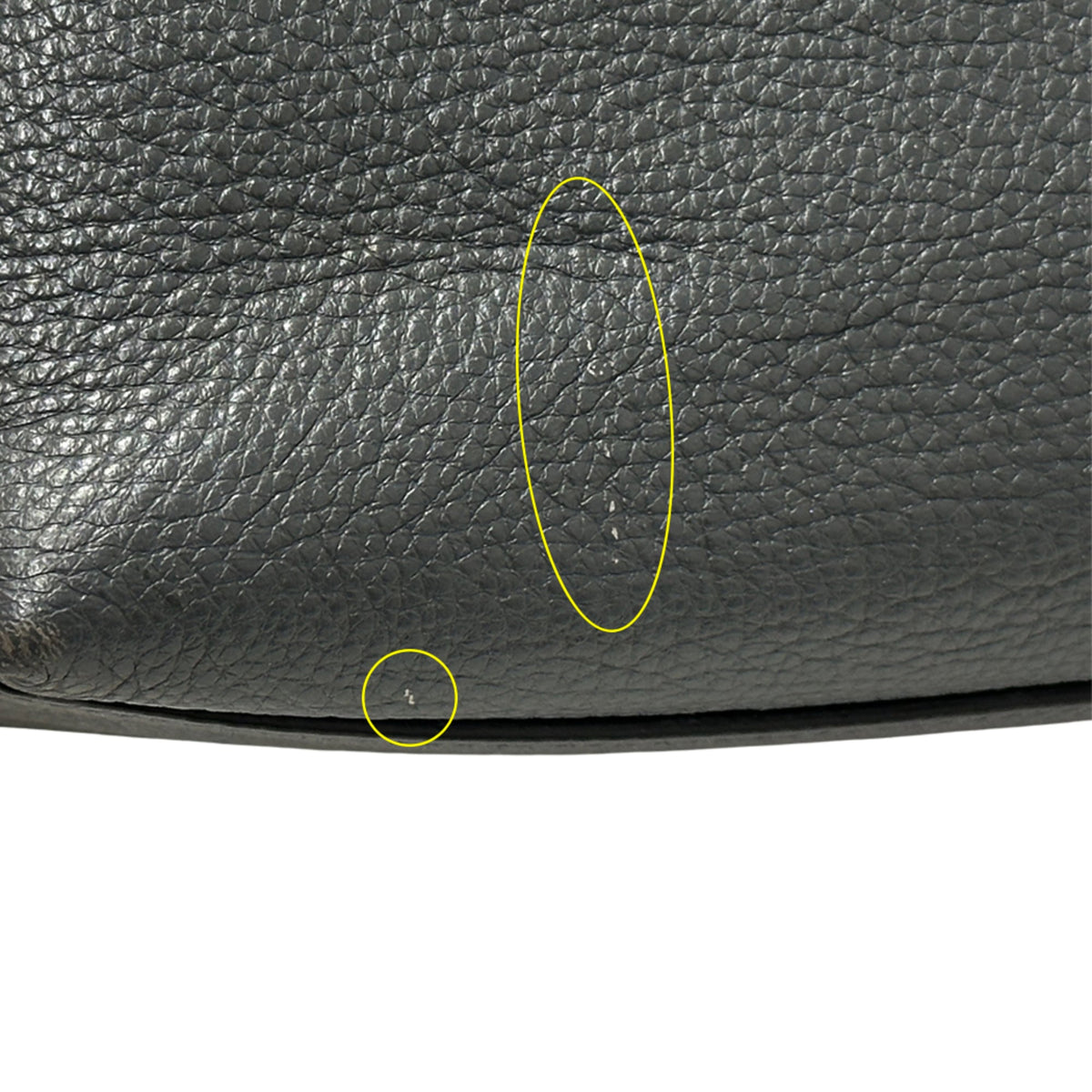Prada Gray Leather Tote Bag (Pre-Owned)
