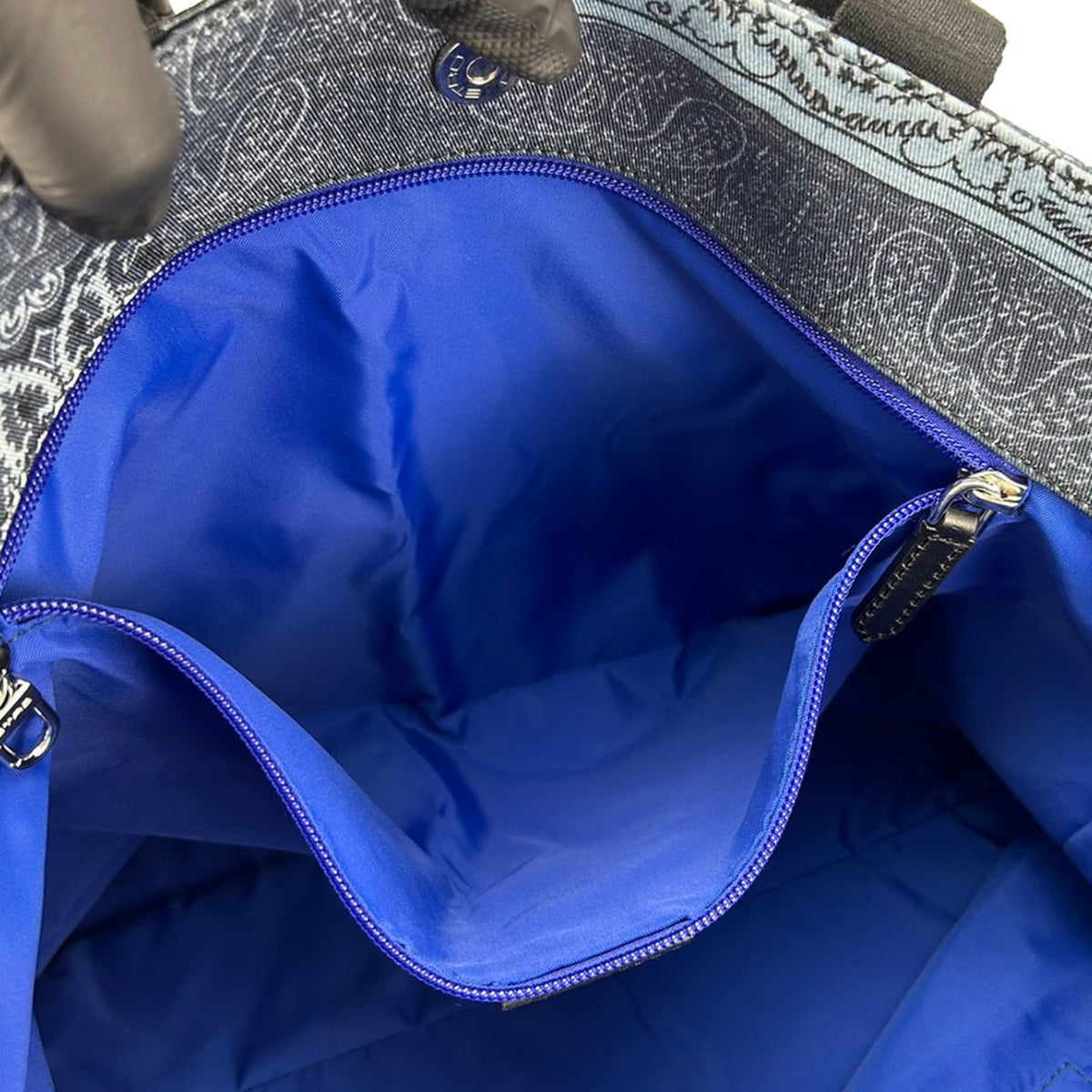 Etro Blue Cotton Tote Bag (Pre-Owned)