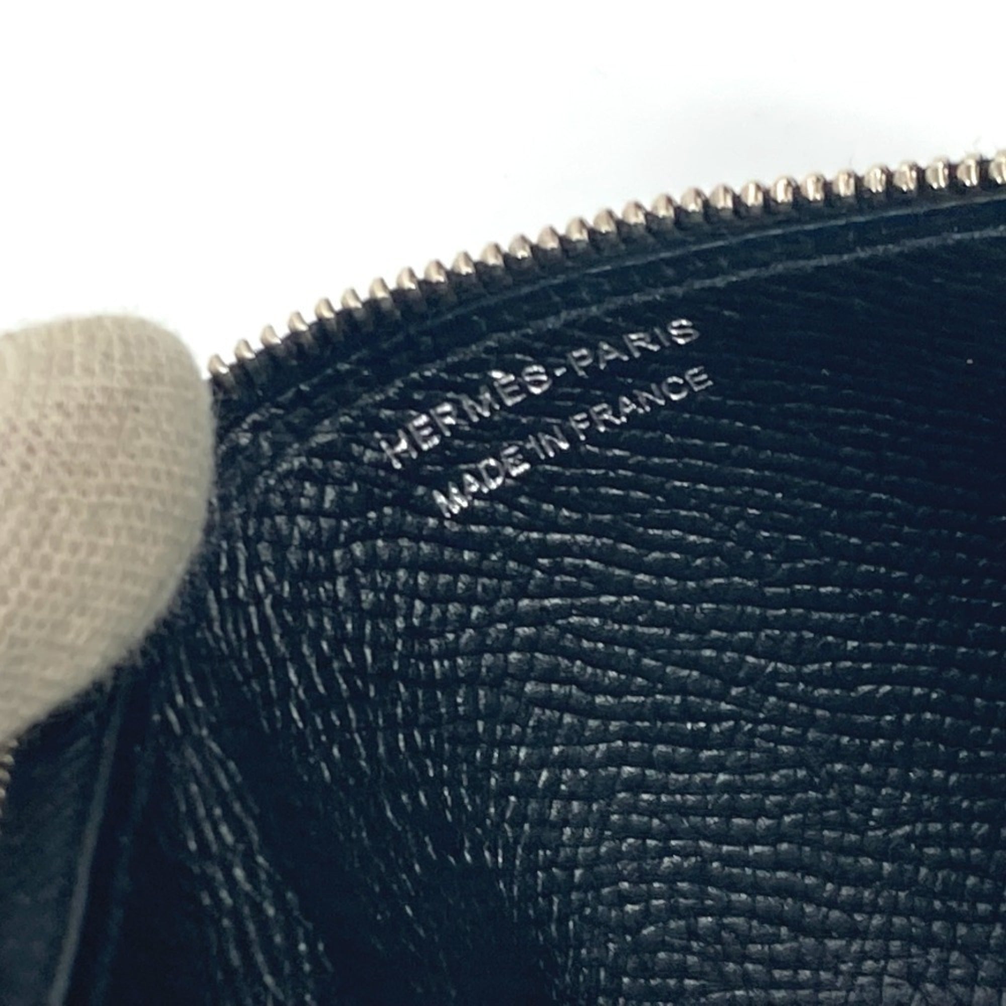 Hermes Black Epsom Leather Long Wallet (Bi-Fold) (Pre-Owned)
