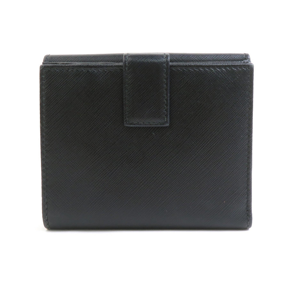 Salvatore Ferragamo Black Leather Wallet (Bi-Fold) (Pre-Owned)