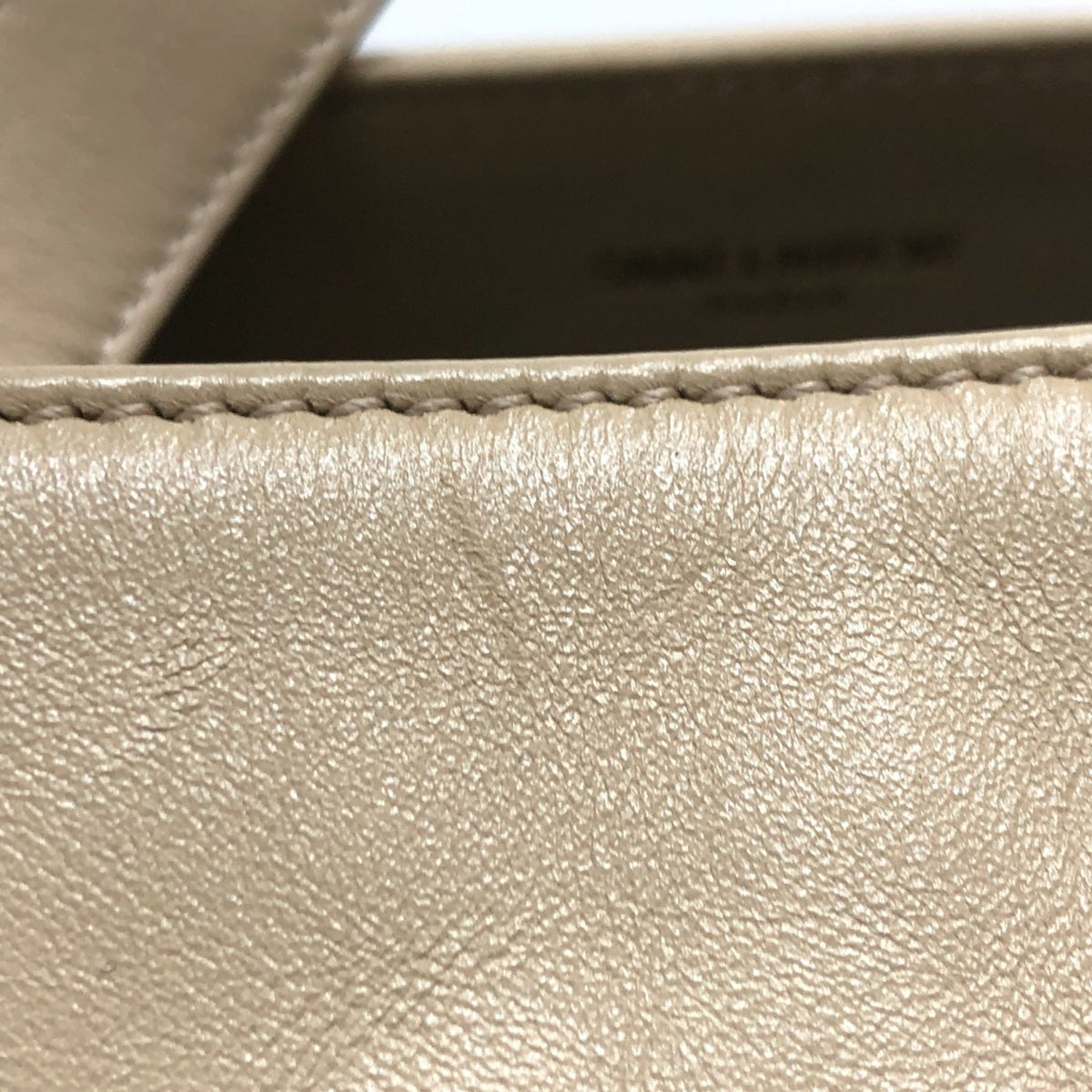Saint Laurent Beige Leather Tote Bag (Pre-Owned)