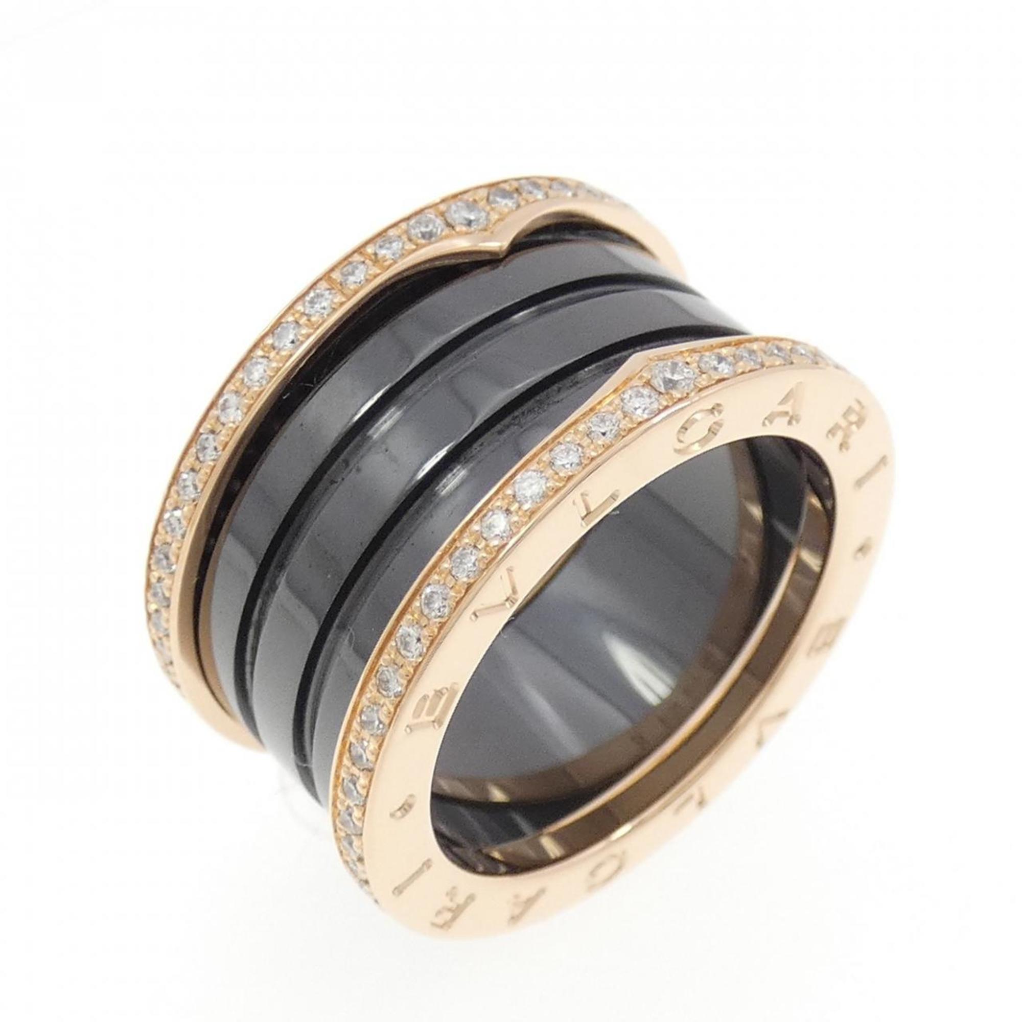 Bvlgari Pink Gold (18K) Ceramic Band Ring (Pre-Owned)