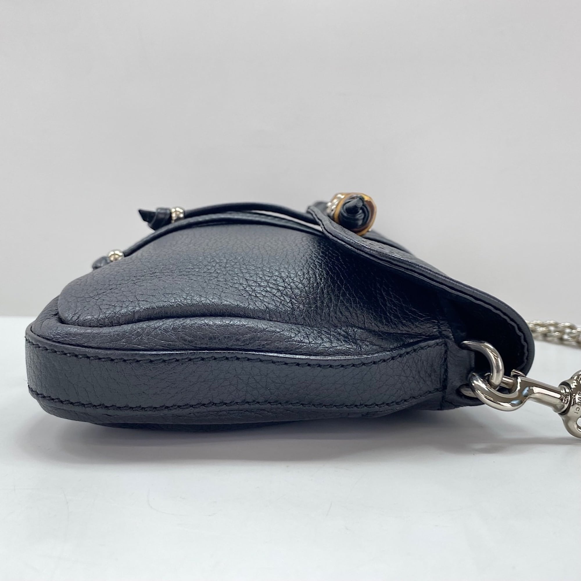 Gucci Bamboo Black Shoulder Bag (Pre-Owned)