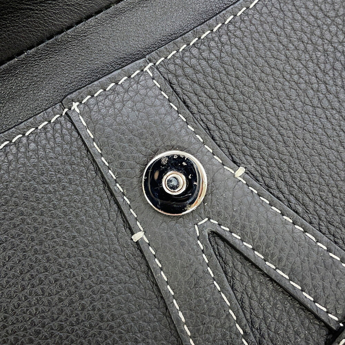 Christian Dior Black Leather Clutch Bag Handbag Saddle Bag (Pre-Owned)