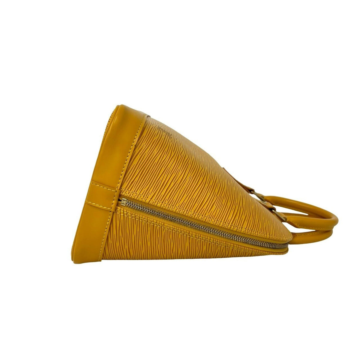Louis Vuitton Yellow Leather Boston Bag Handbag (Pre-Owned)