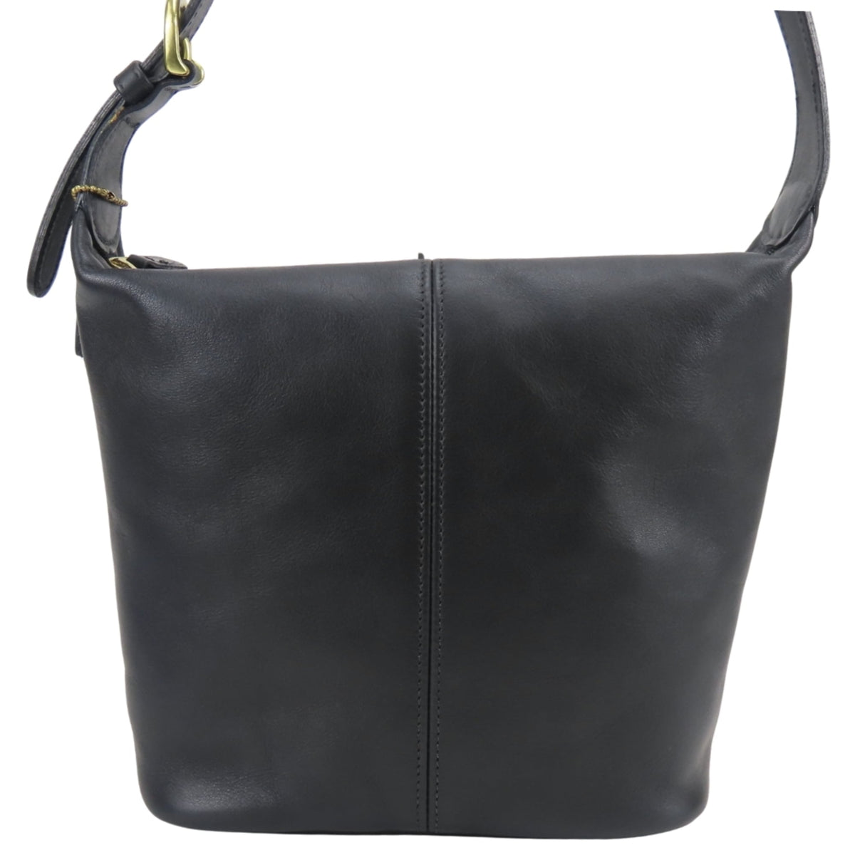 Coach Black Leather Shoulder Bag (Pre-Owned)