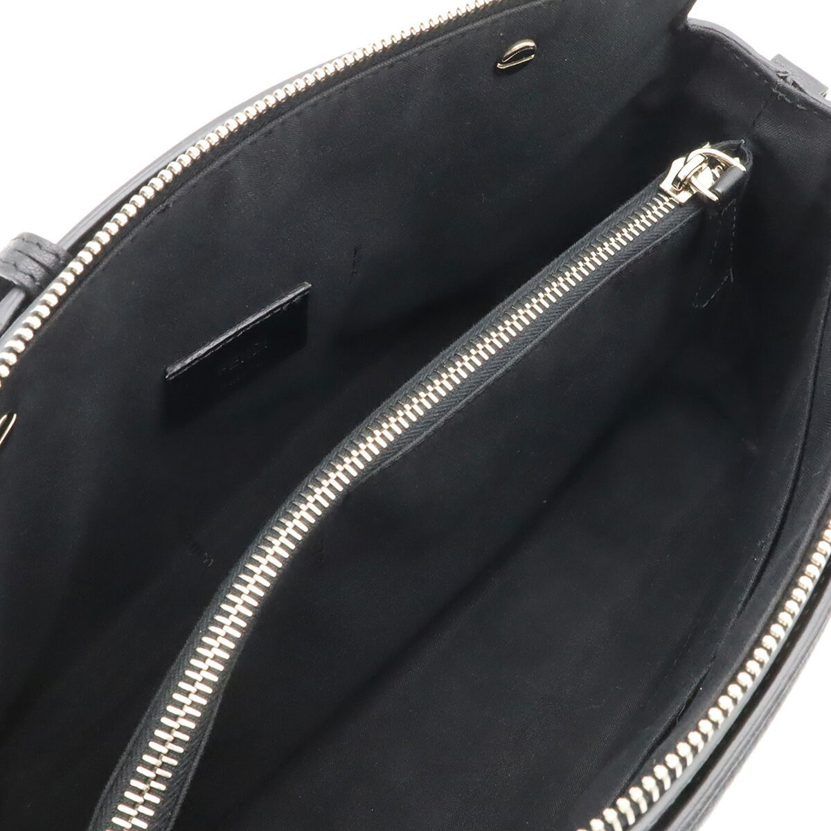 Fendi By The Way Black Leather Handbag Shoulder Bag (Pre-Owned)