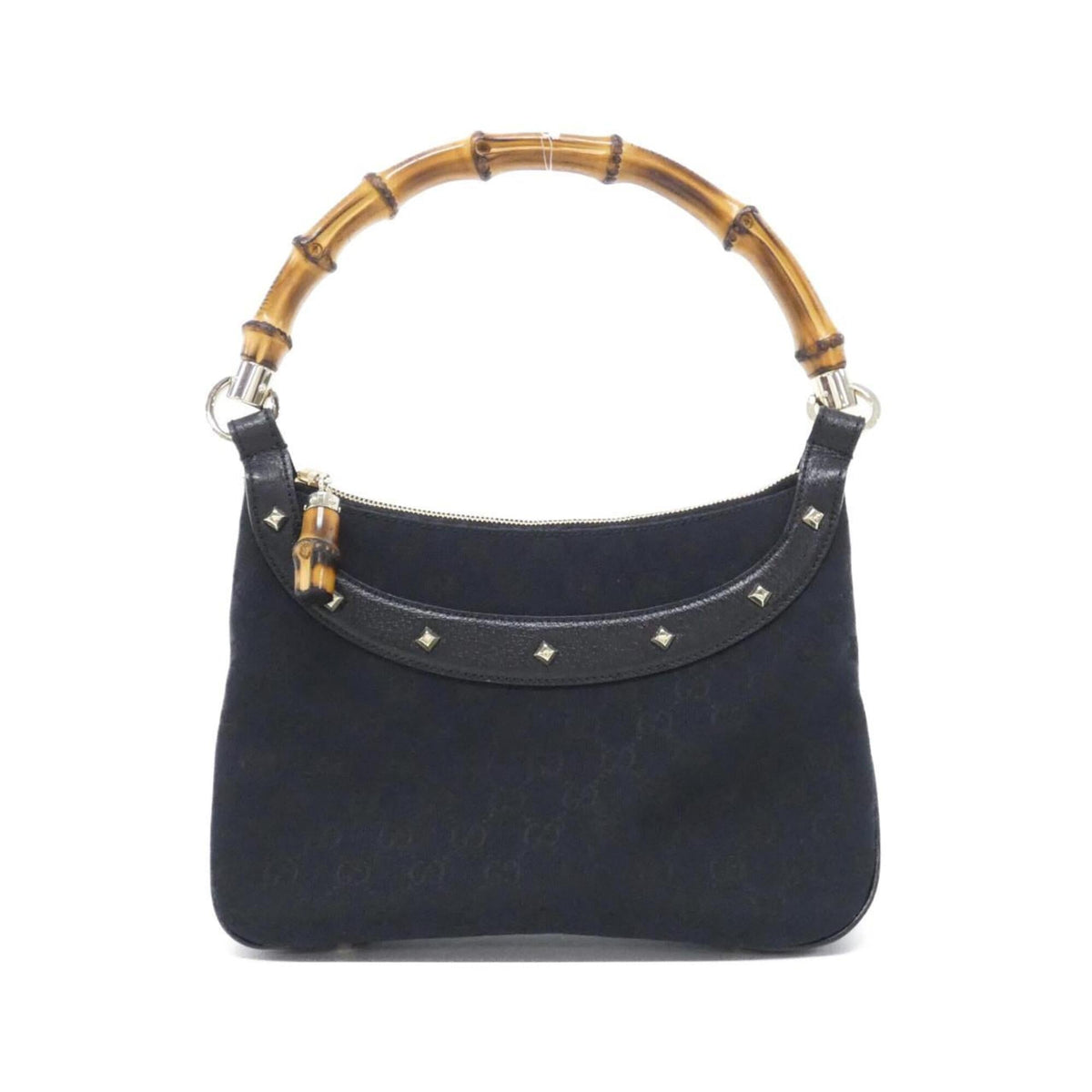 Gucci Black Gg Canvas Shoulder Bag (Pre-Owned)